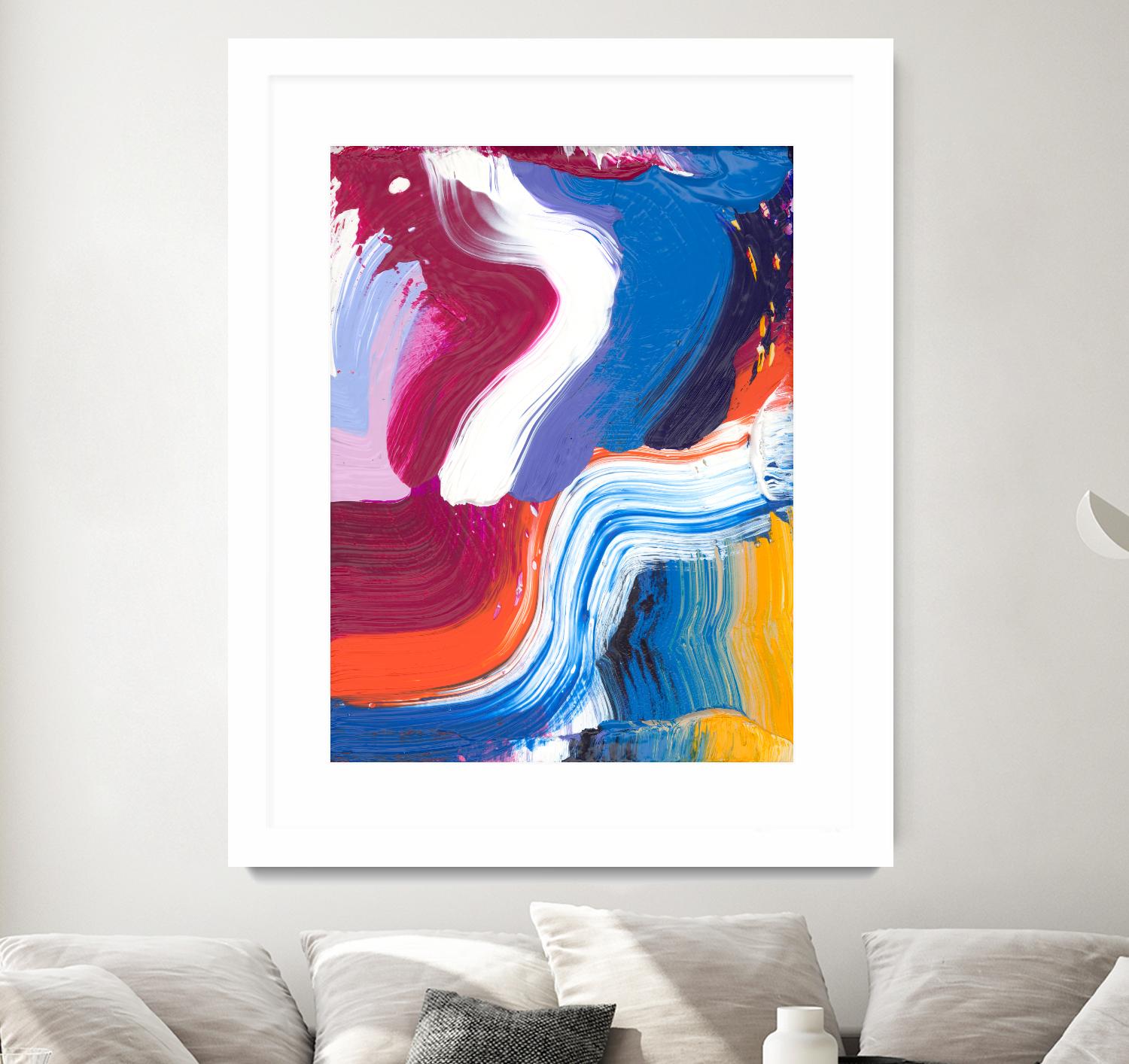 Just a wee one by Claire Desjardins on GIANT ART - orange abstract canadian