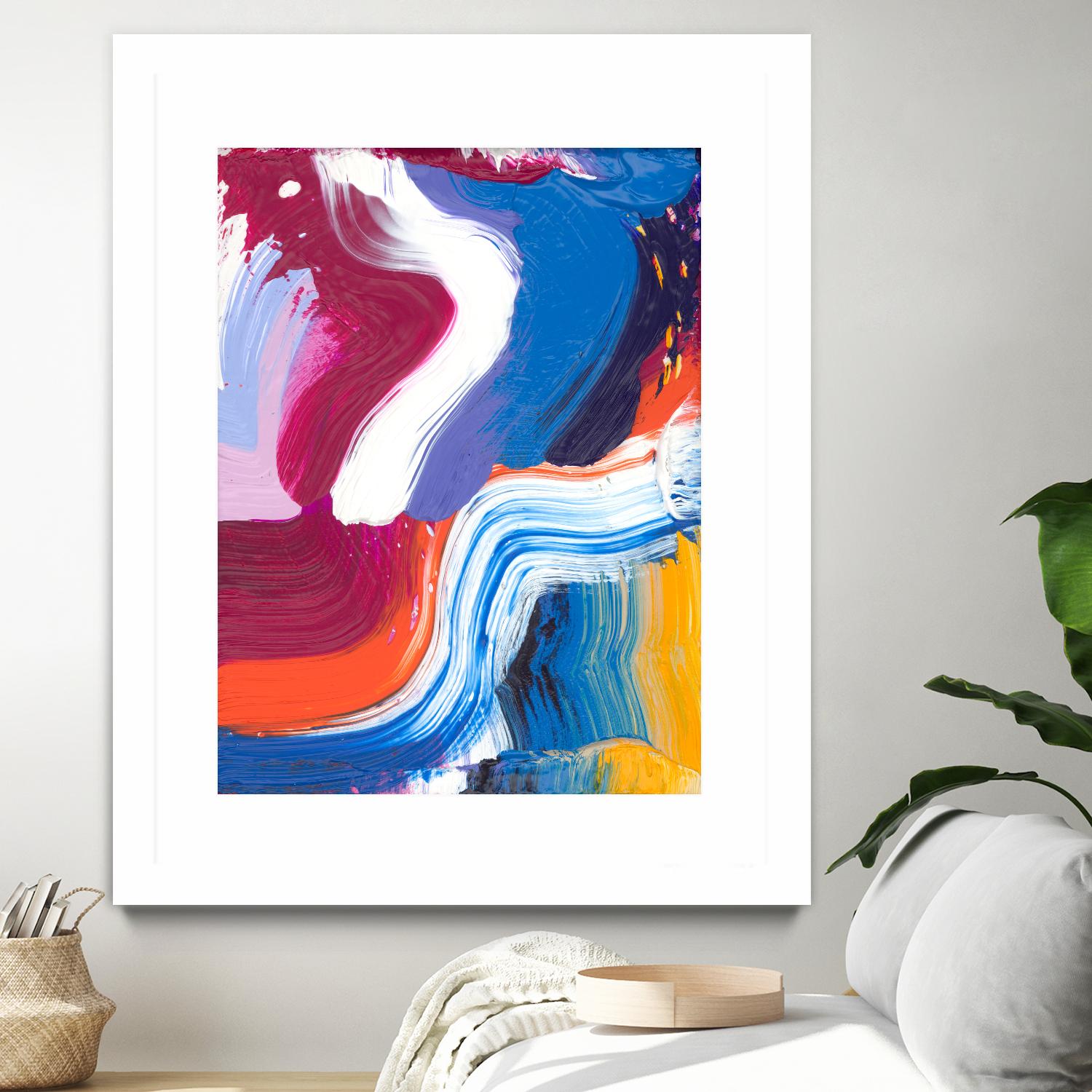 Just a wee one by Claire Desjardins on GIANT ART - orange abstract canadian