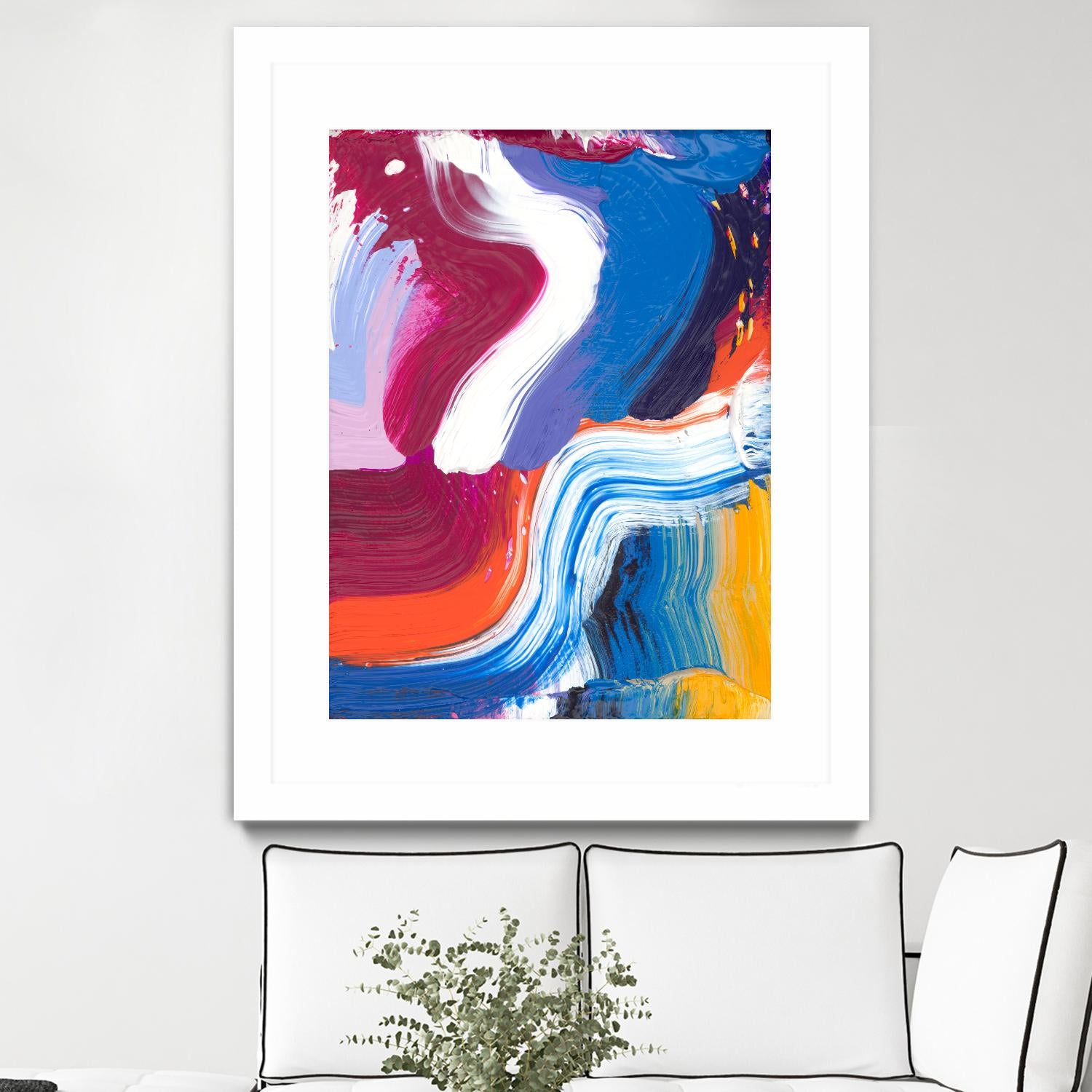 Just a wee one by Claire Desjardins on GIANT ART - orange abstract canadian