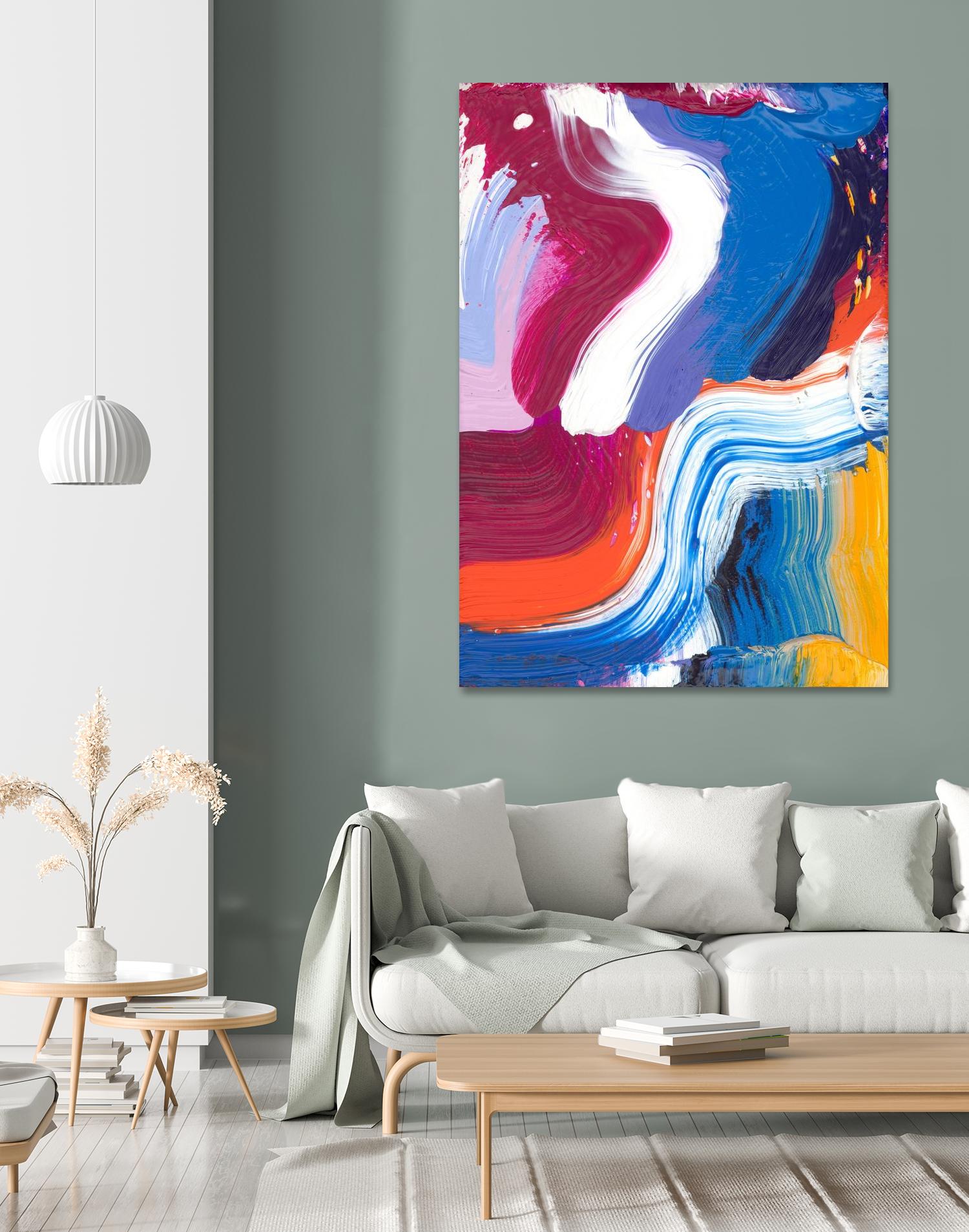Just a wee one by Claire Desjardins on GIANT ART - orange abstract canadian
