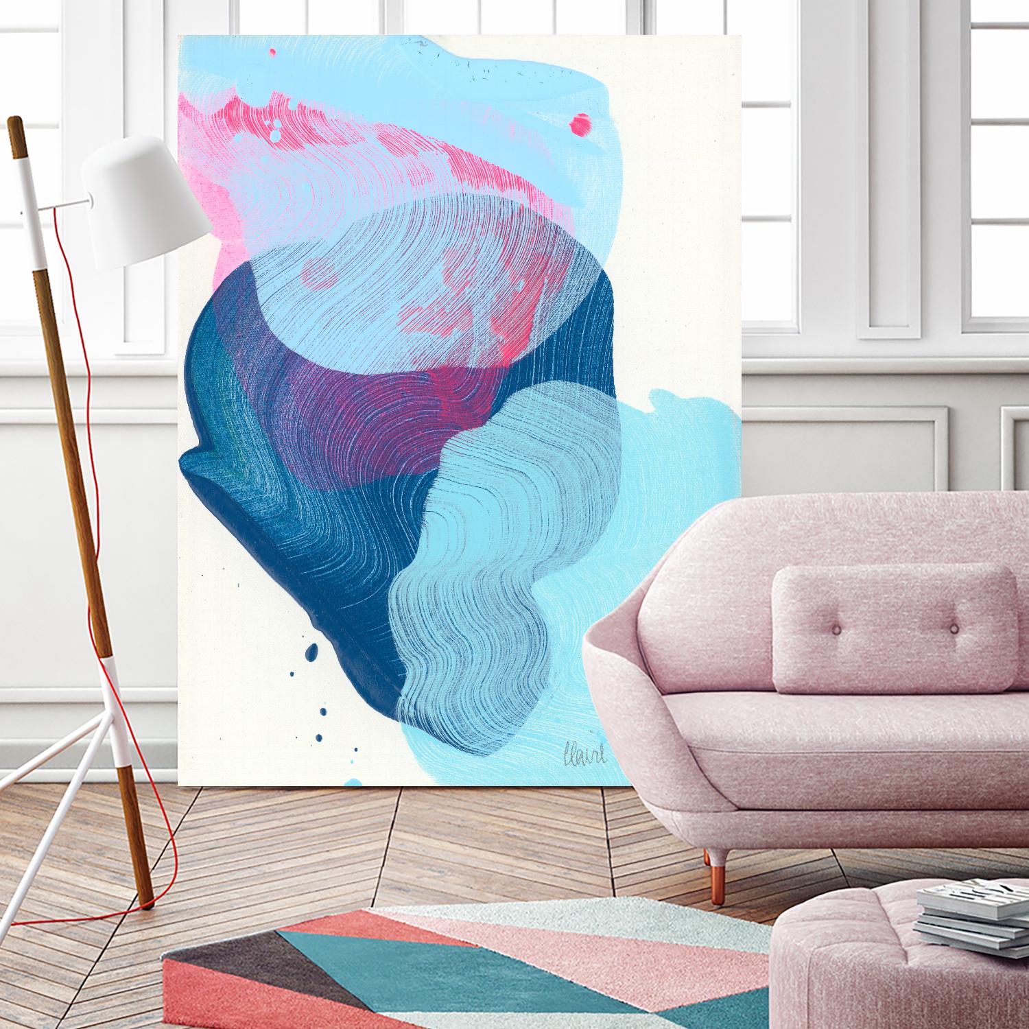 Along the shore 02 by Claire Desjardins on GIANT ART - blue abstract