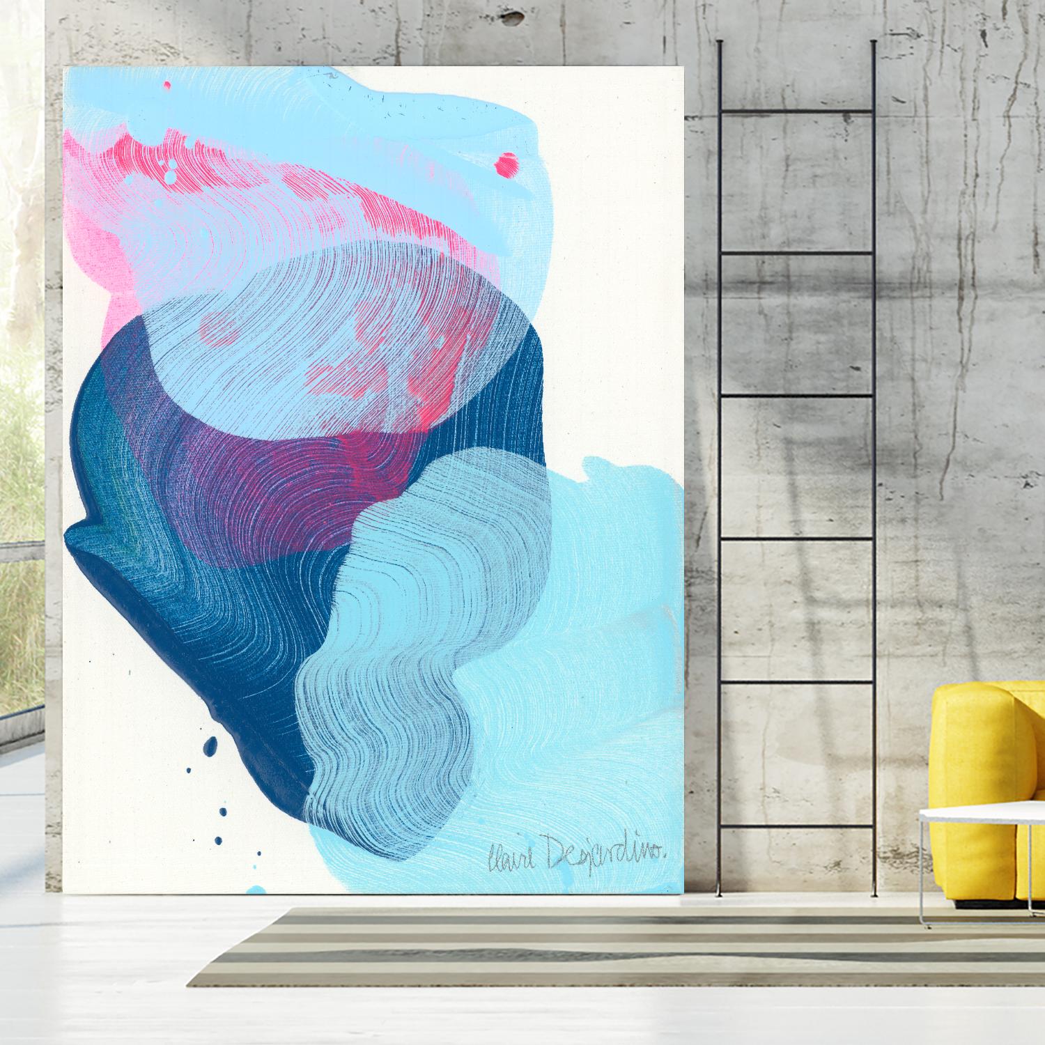 Along the shore 02 by Claire Desjardins on GIANT ART - blue abstract