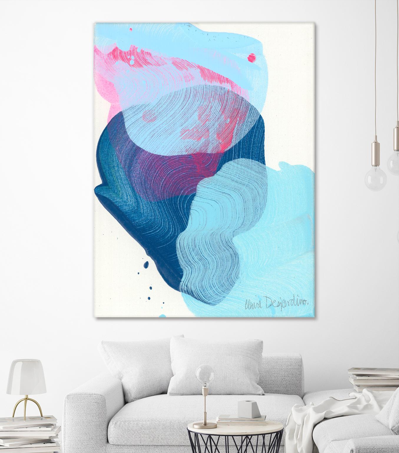 Along the shore 02 by Claire Desjardins on GIANT ART - blue abstract