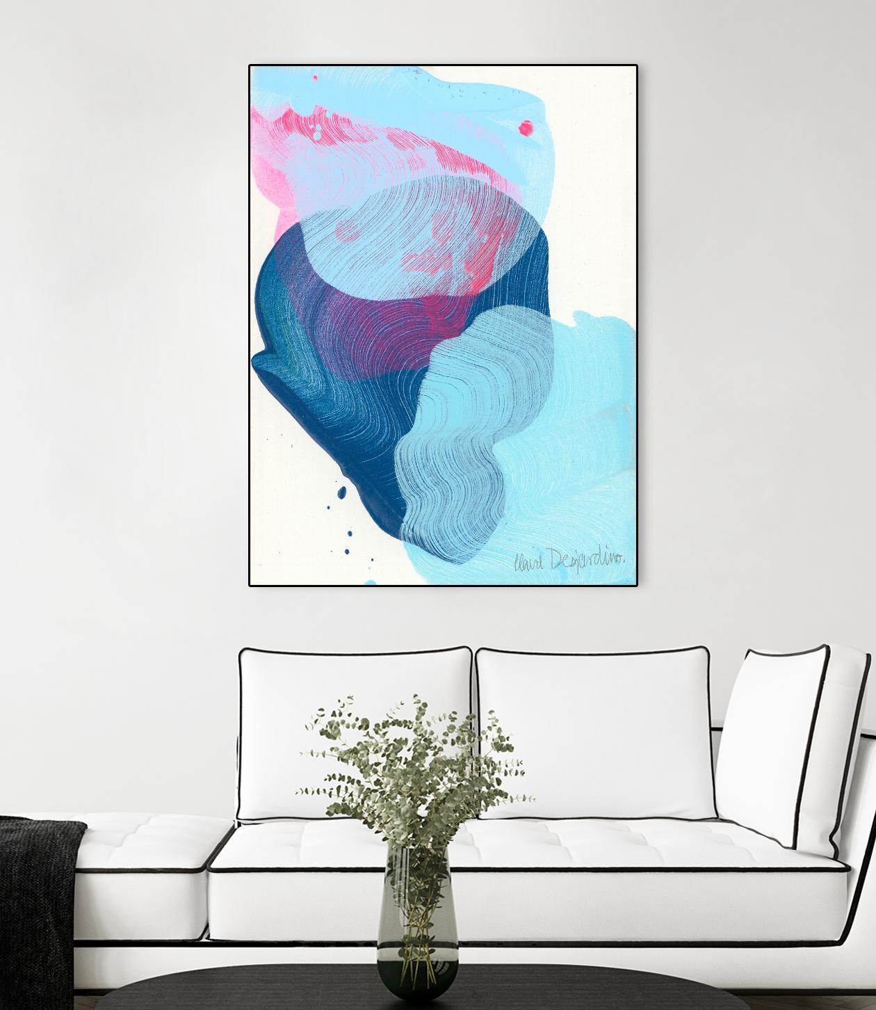 Along the shore 02 by Claire Desjardins on GIANT ART - blue abstract