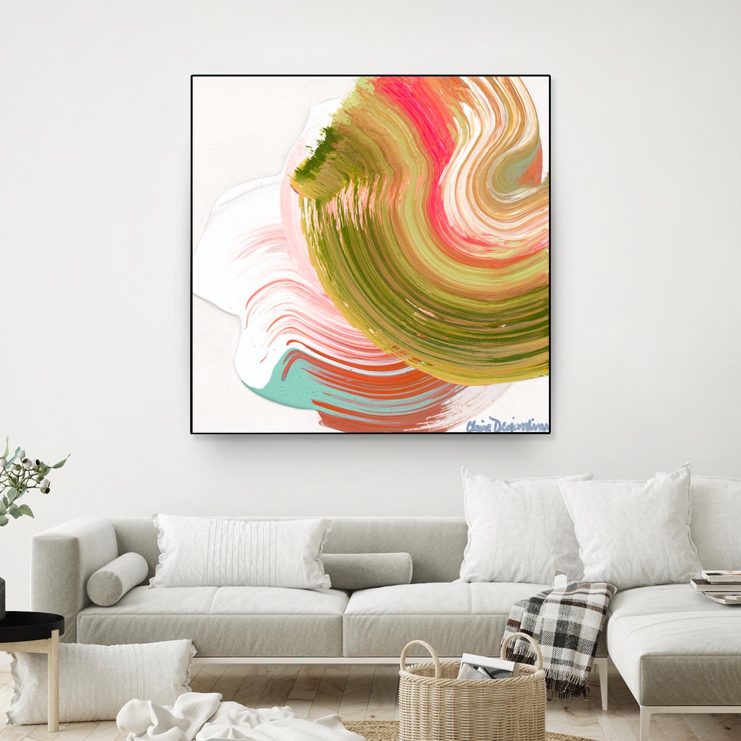 Night on the town by Claire Desjardins on GIANT ART - orange abstract