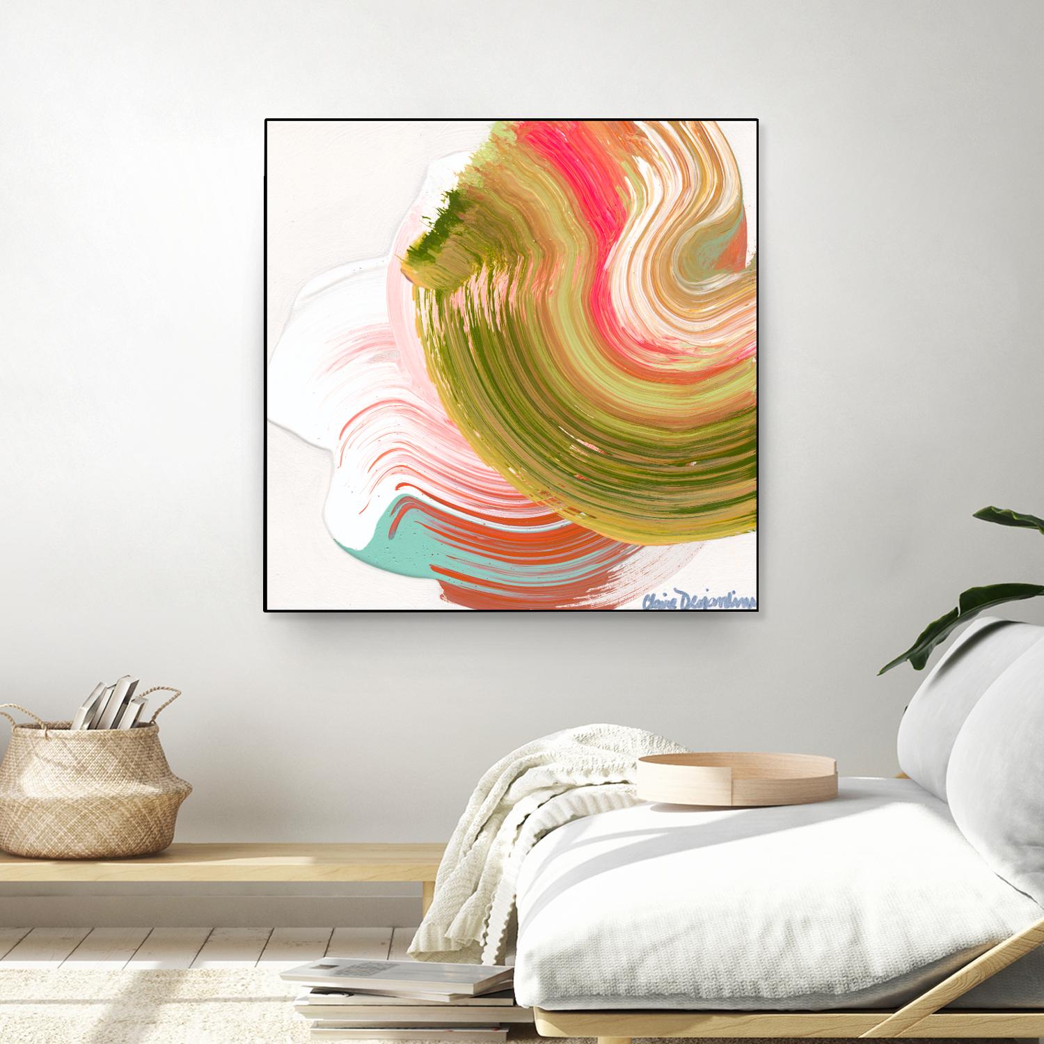 Night on the town by Claire Desjardins on GIANT ART - orange abstract