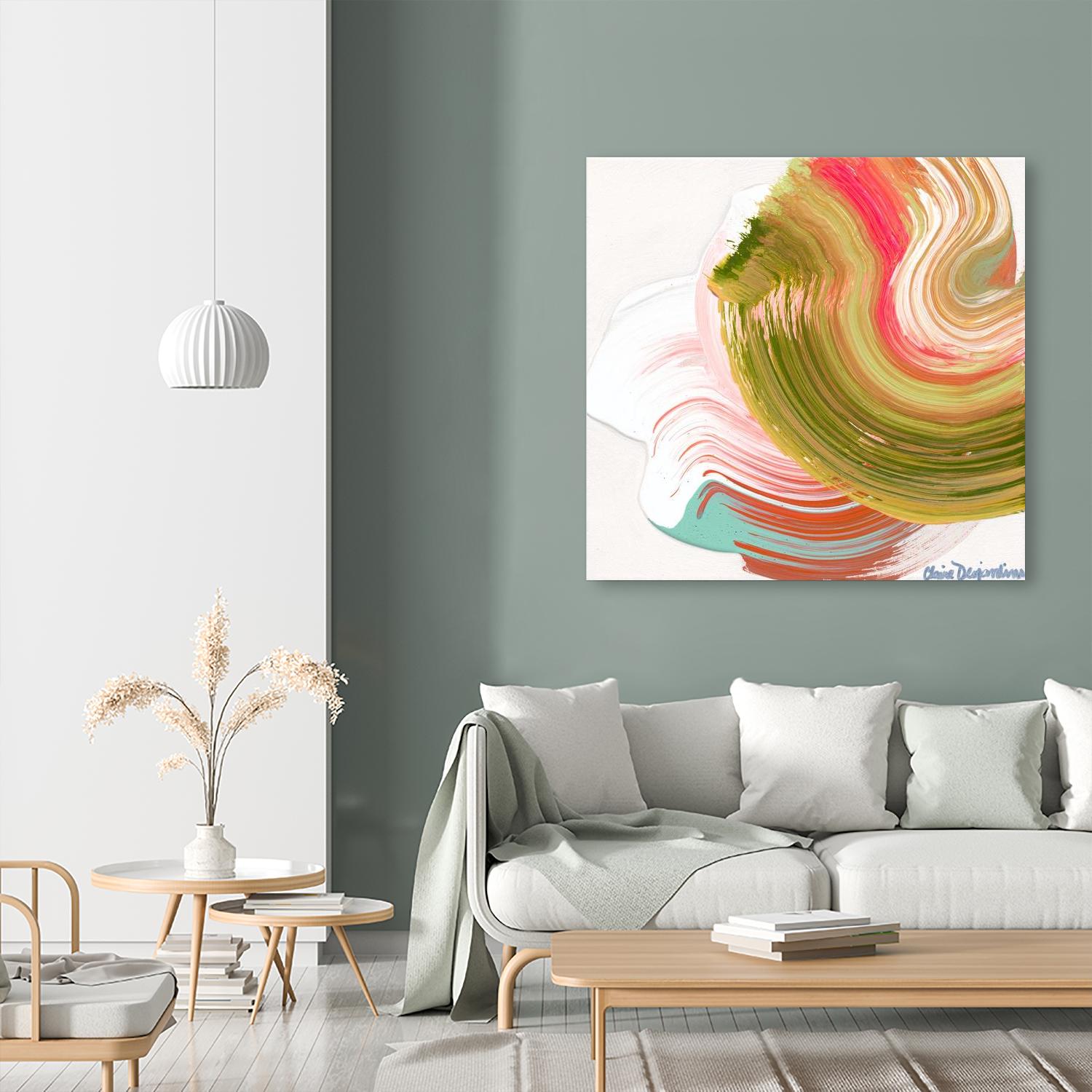 Night on the town by Claire Desjardins on GIANT ART - orange abstract canadian
