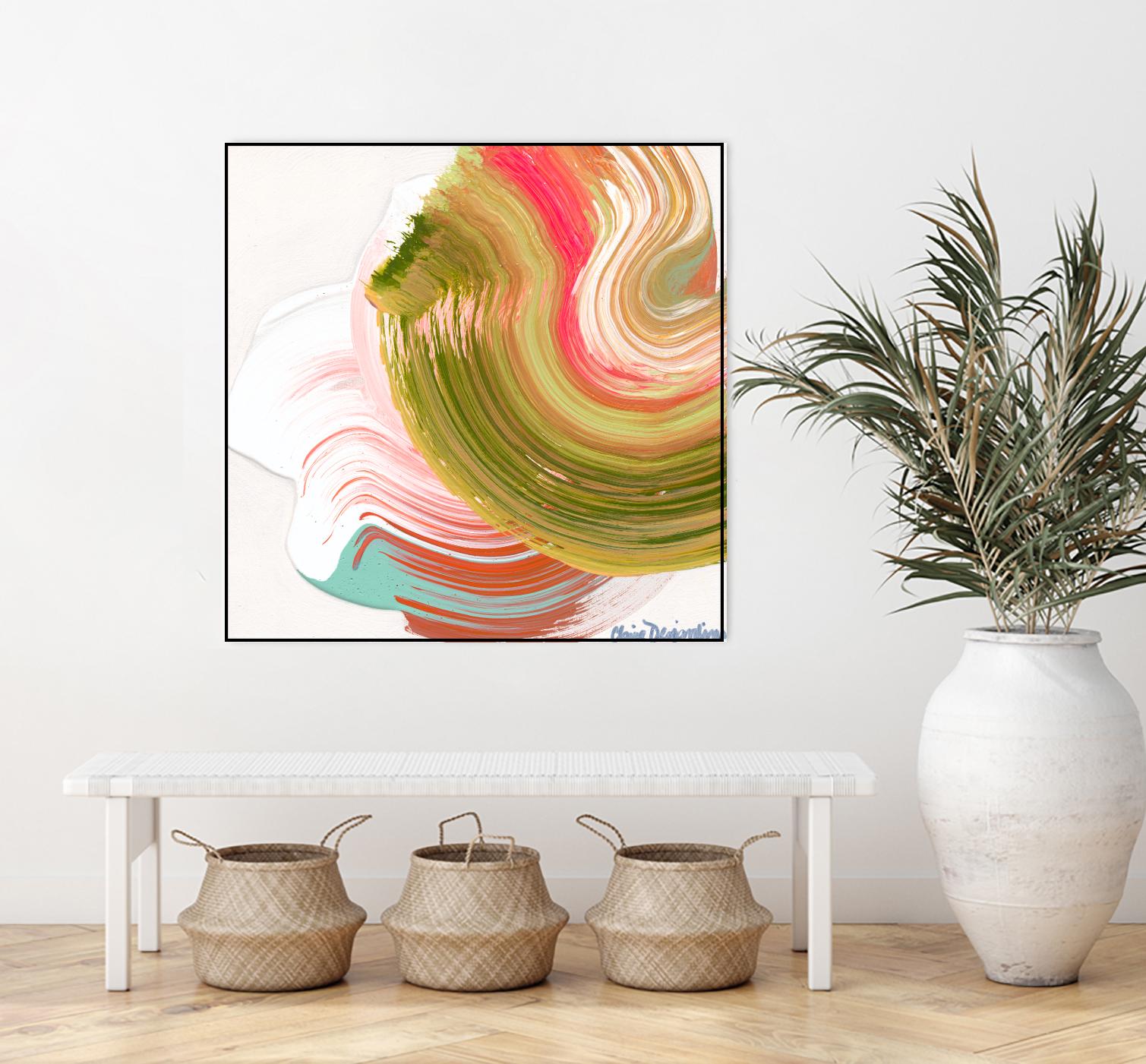 Night on the town by Claire Desjardins on GIANT ART - orange abstract