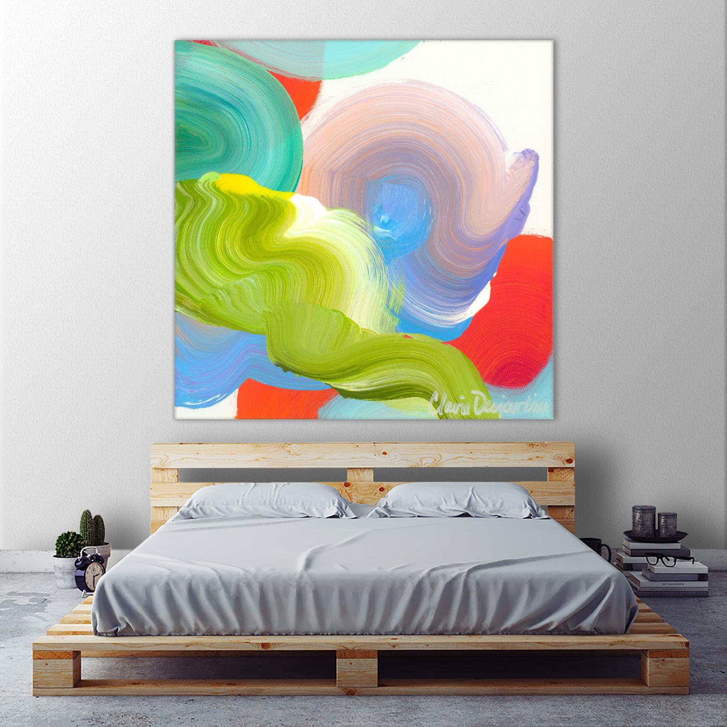 Vav 05 by Claire Desjardins on GIANT ART - pink abstract