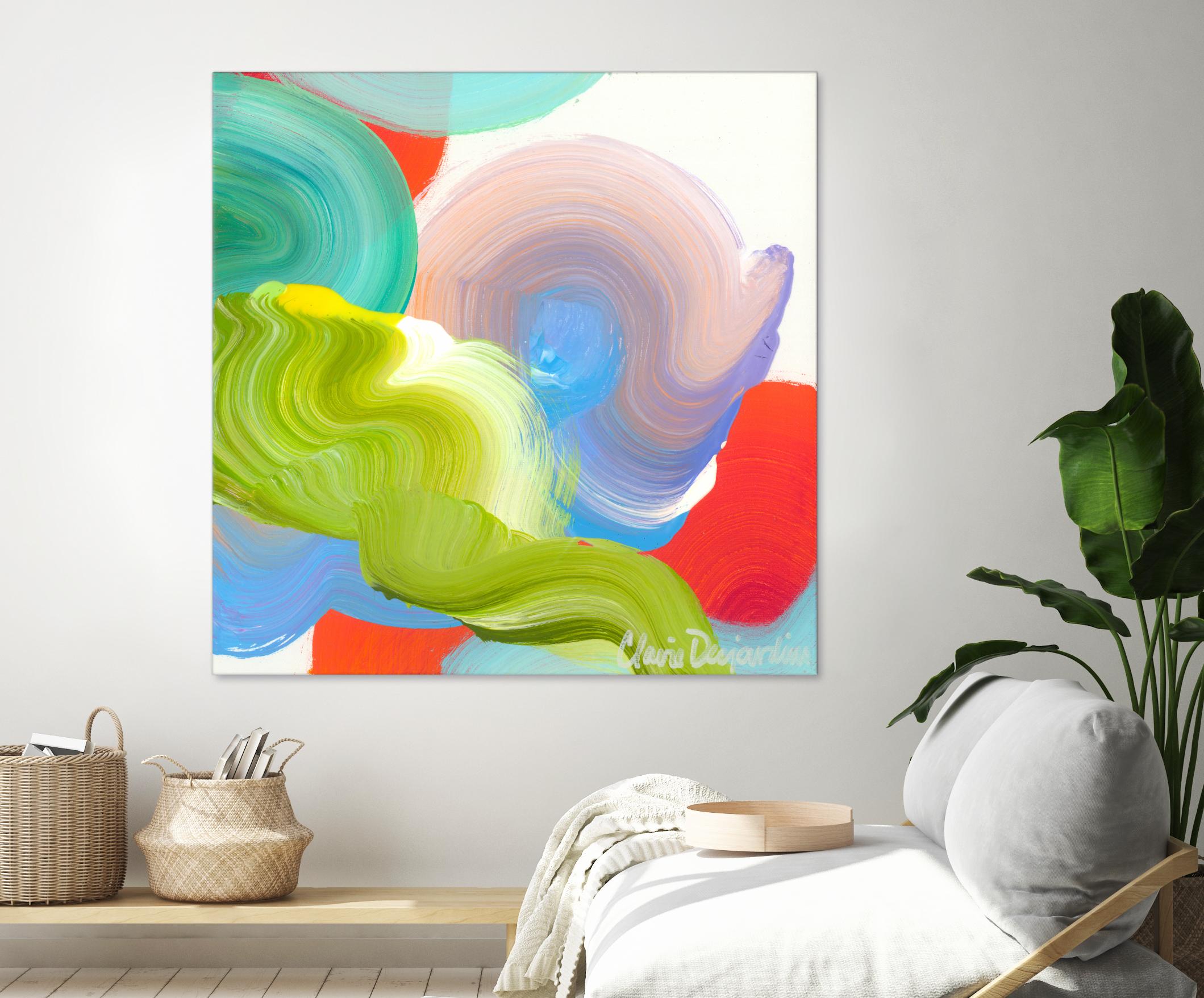 Vav 05 by Claire Desjardins on GIANT ART - pink abstract