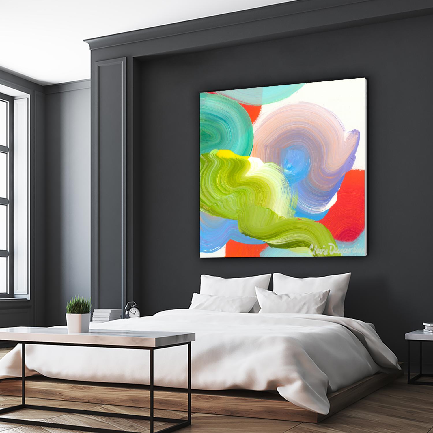 Vav 05 by Claire Desjardins on GIANT ART - pink abstract