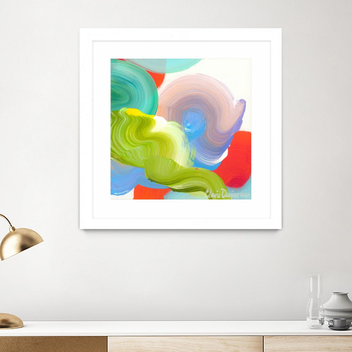 Vav 05 by Claire Desjardins on GIANT ART - pink abstract