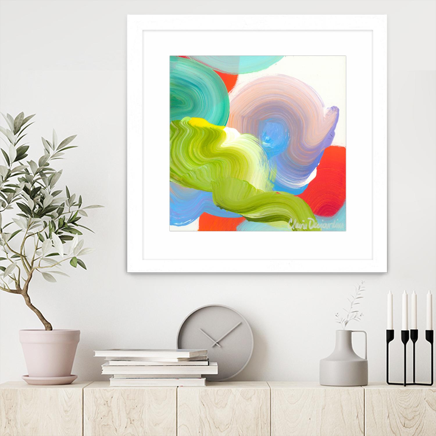 Vav 05 by Claire Desjardins on GIANT ART - pink abstract