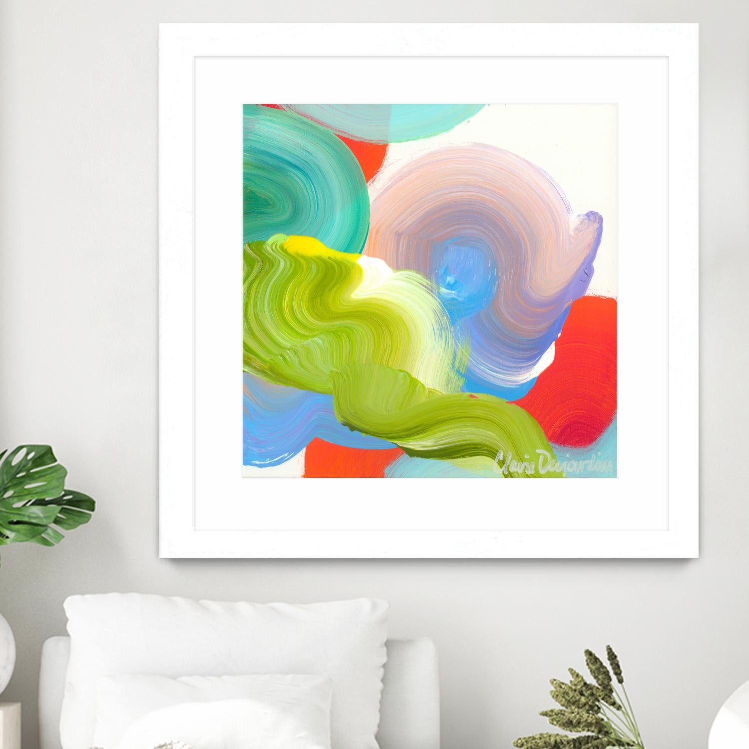 Vav 05 by Claire Desjardins on GIANT ART - pink abstract