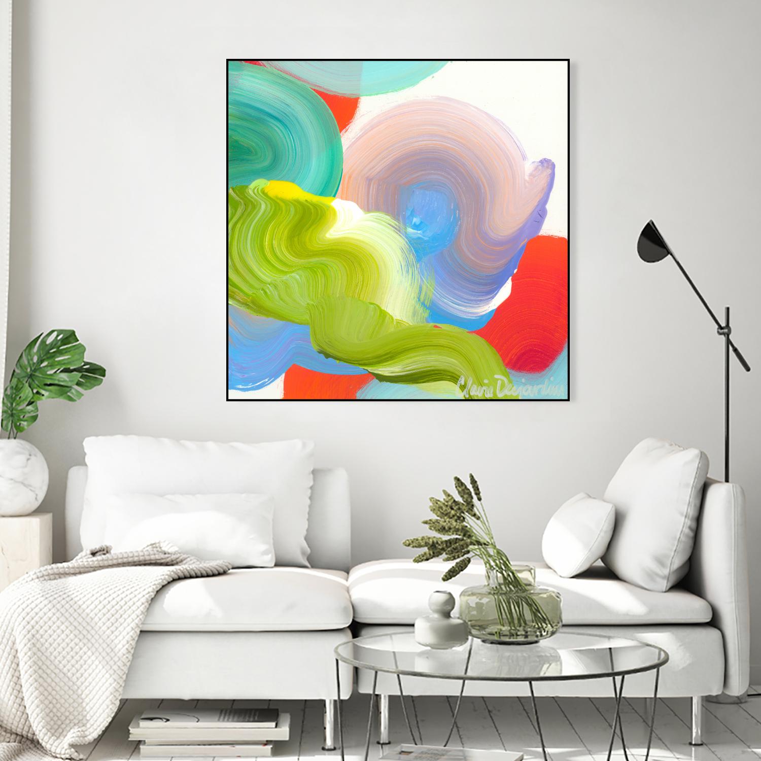Vav 05 by Claire Desjardins on GIANT ART - pink abstract