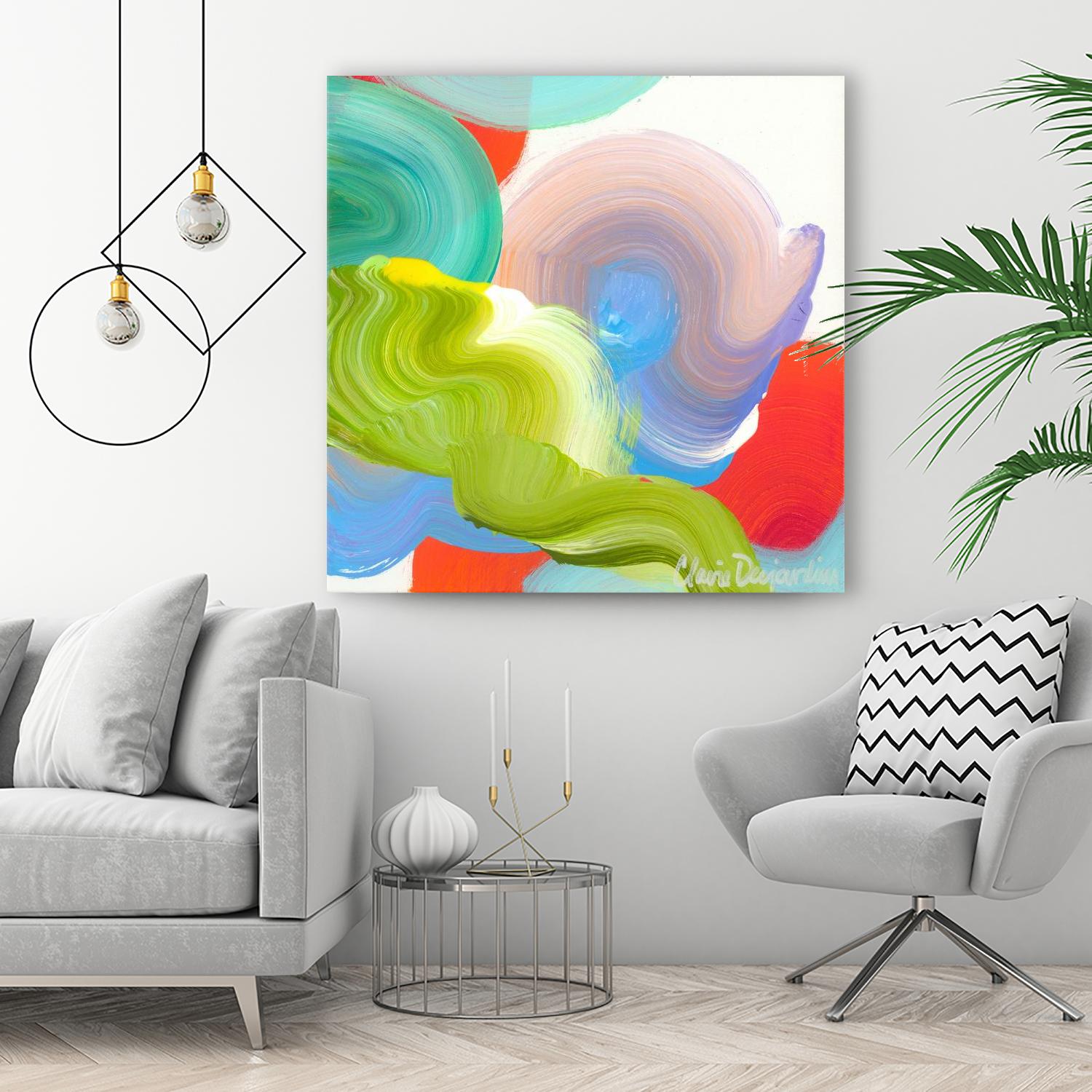 Vav 05 by Claire Desjardins on GIANT ART - red abstract canadian