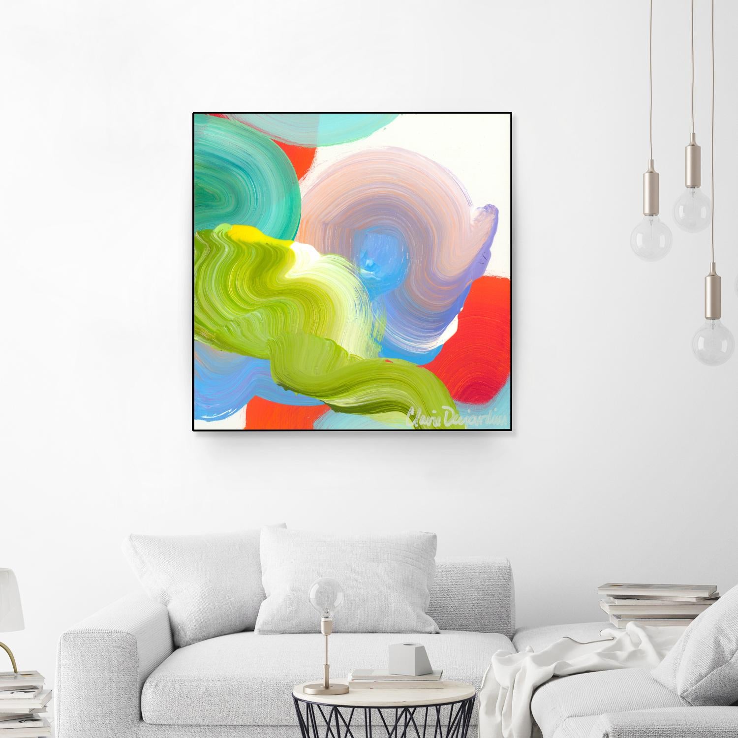Vav 05 by Claire Desjardins on GIANT ART - pink abstract