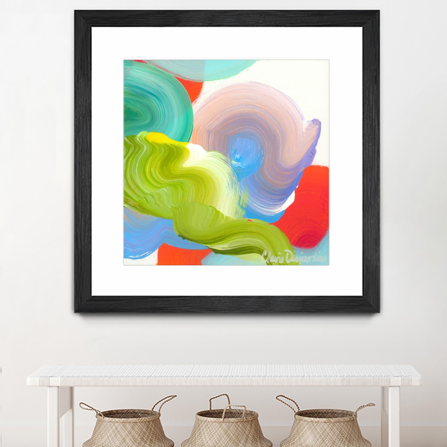 Vav 05 by Claire Desjardins on GIANT ART - pink abstract