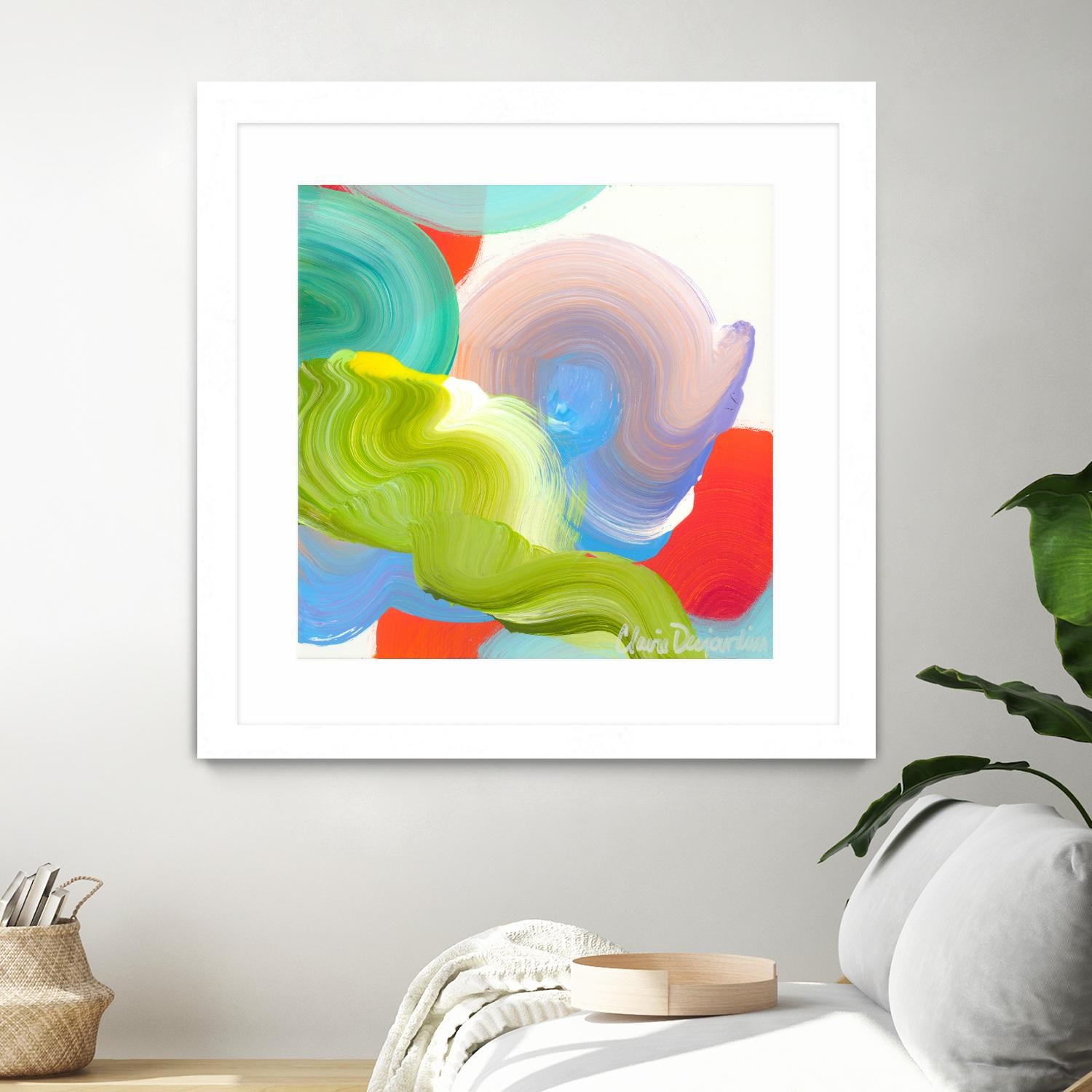 Vav 05 by Claire Desjardins on GIANT ART - pink abstract