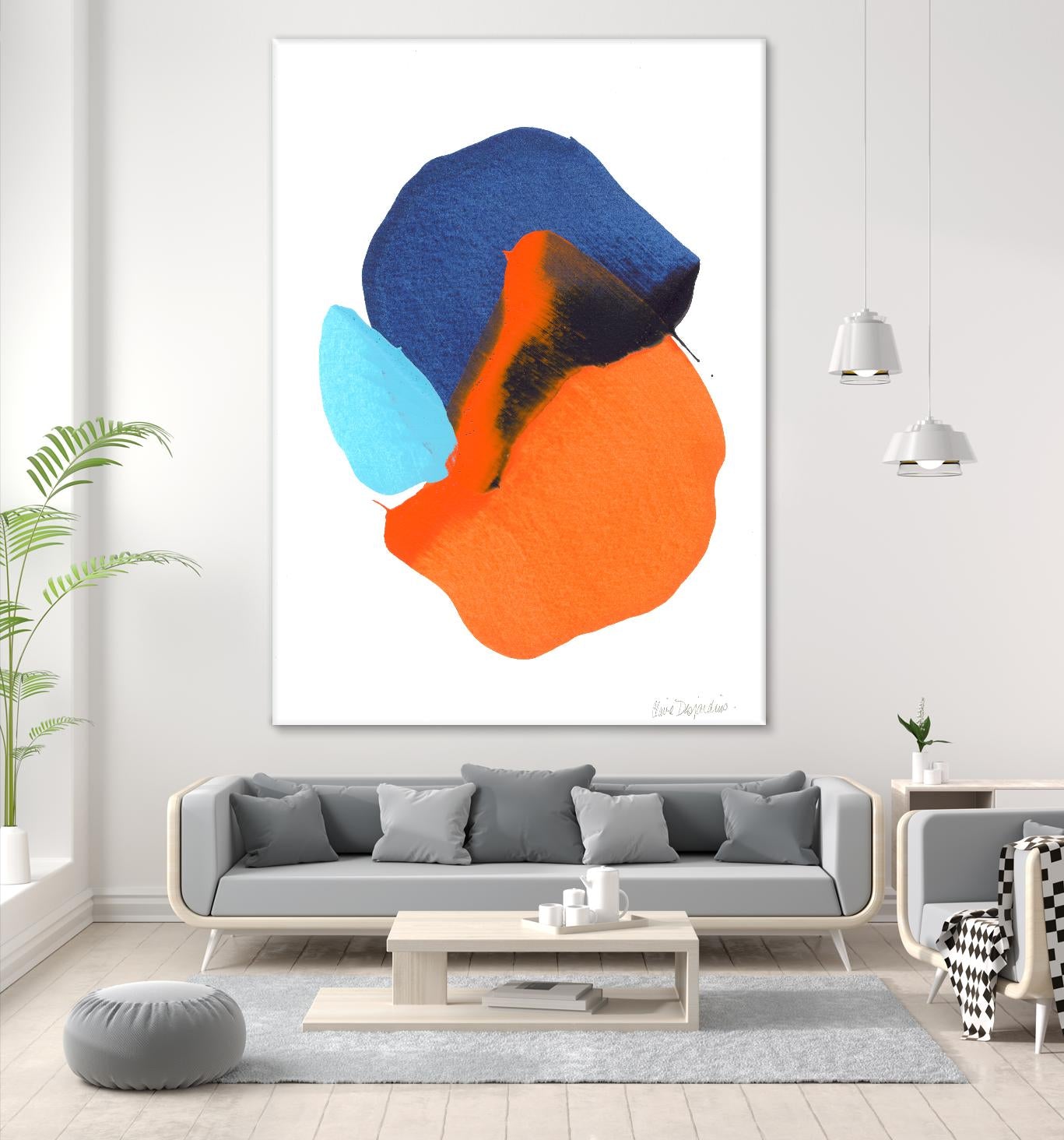 The space in between 63 by Claire Desjardins on GIANT ART - blue abstract