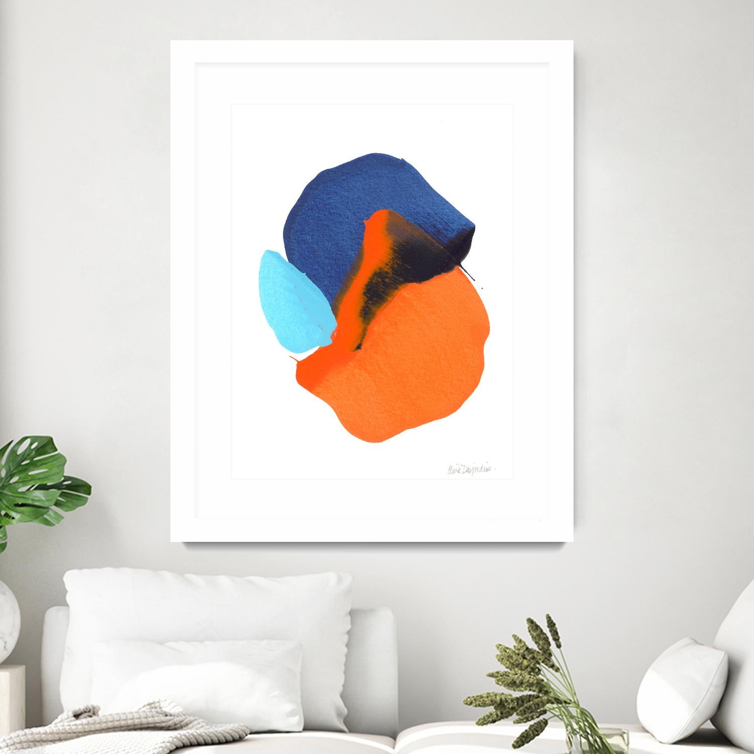 The space in between 63 by Claire Desjardins on GIANT ART - orange abstract
