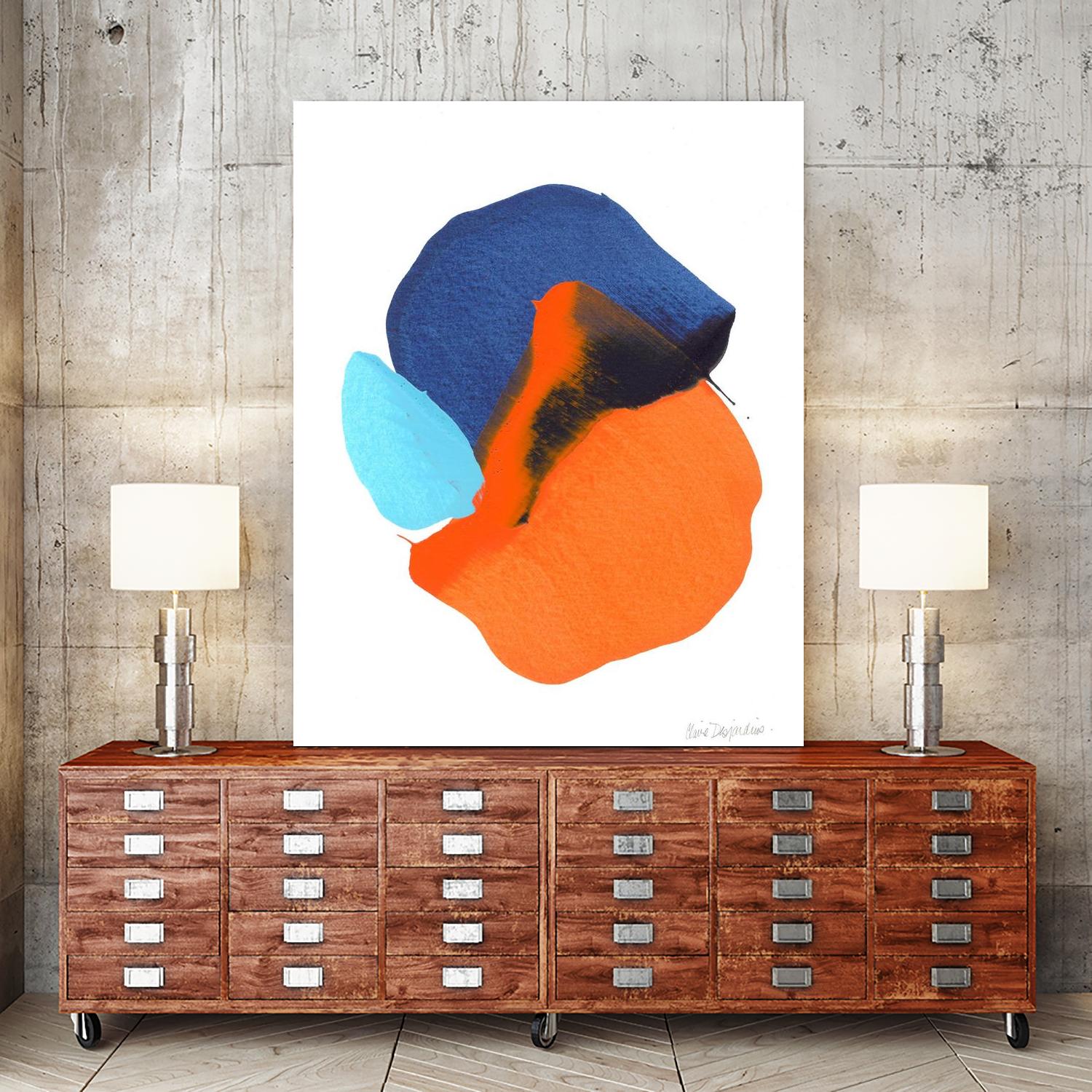 The space in between 63 by Claire Desjardins on GIANT ART - orange abstract