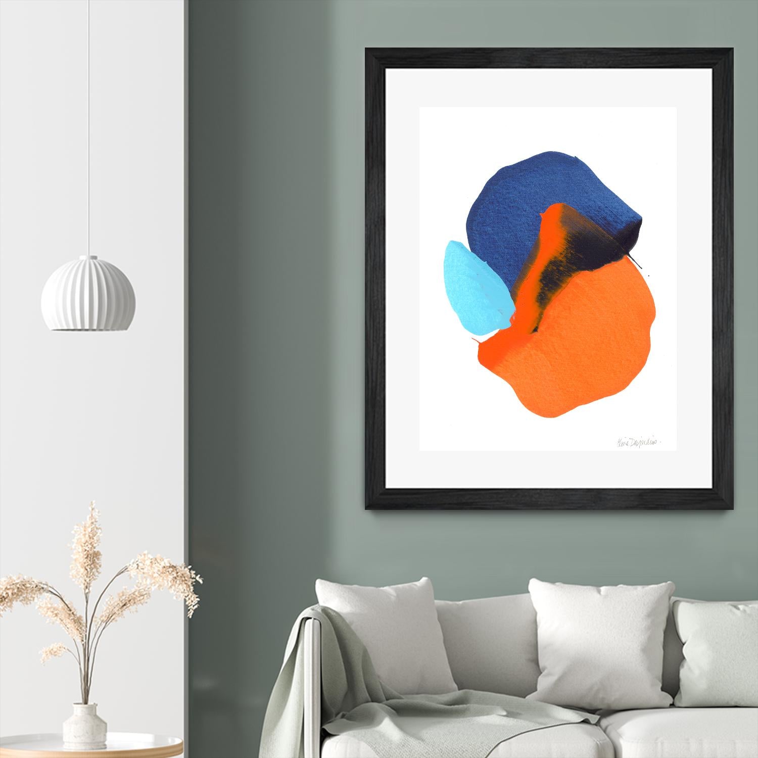 The space in between 63 by Claire Desjardins on GIANT ART - orange abstract