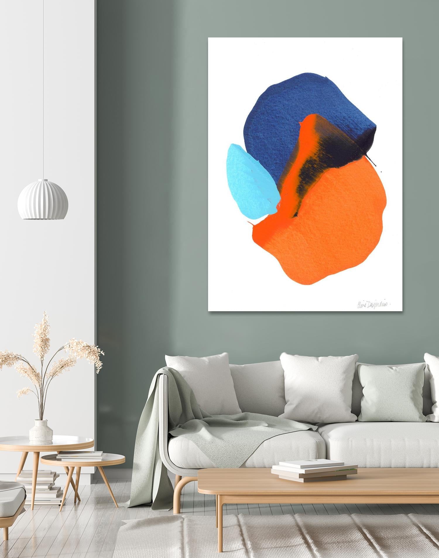 The space in between 63 by Claire Desjardins on GIANT ART - orange abstract