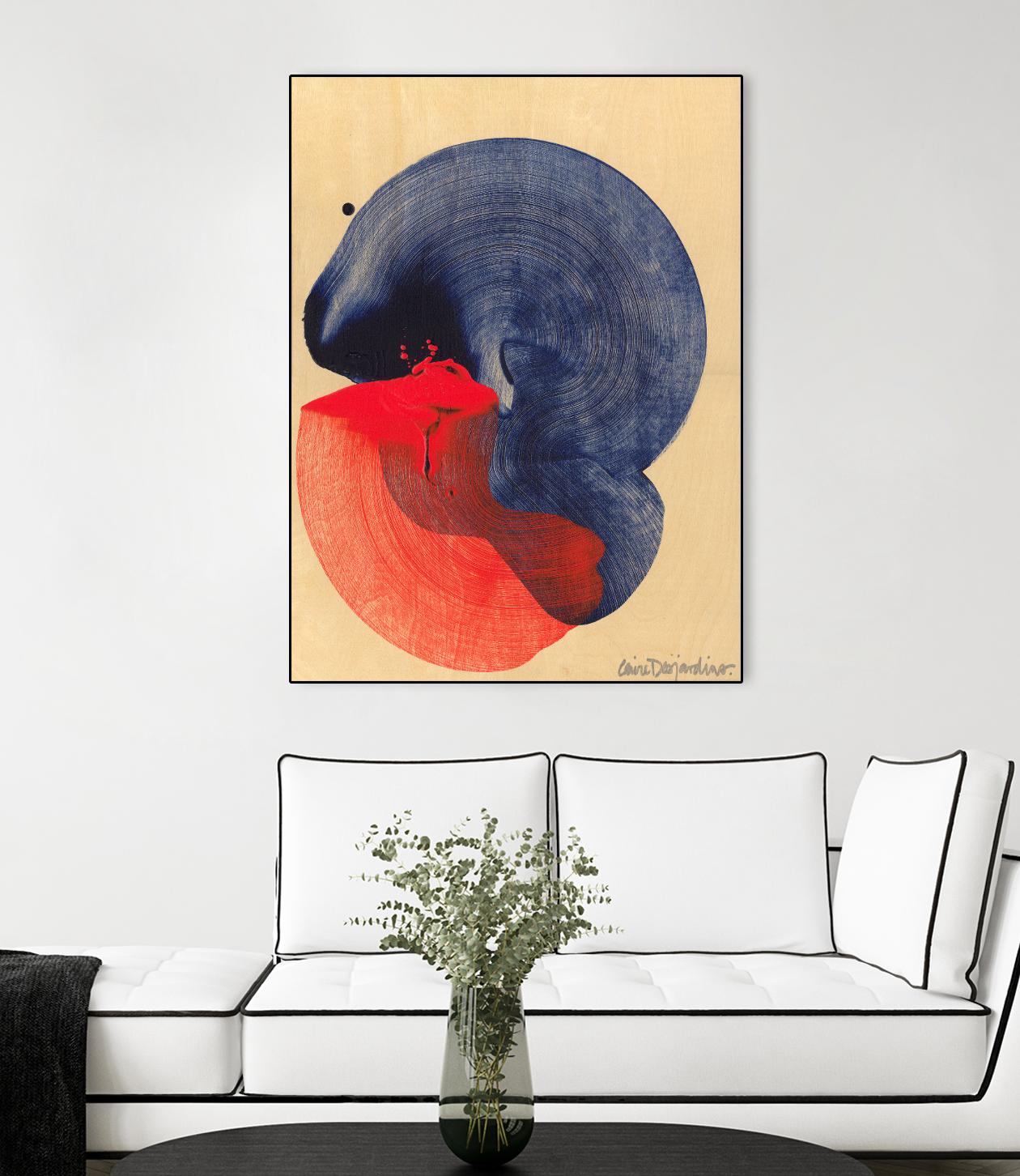 Socal 04 by Claire Desjardins on GIANT ART - red abstract