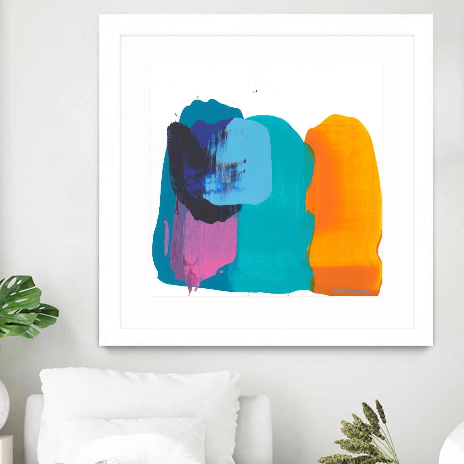 Love 06 by Claire Desjardins on GIANT ART - orange abstract