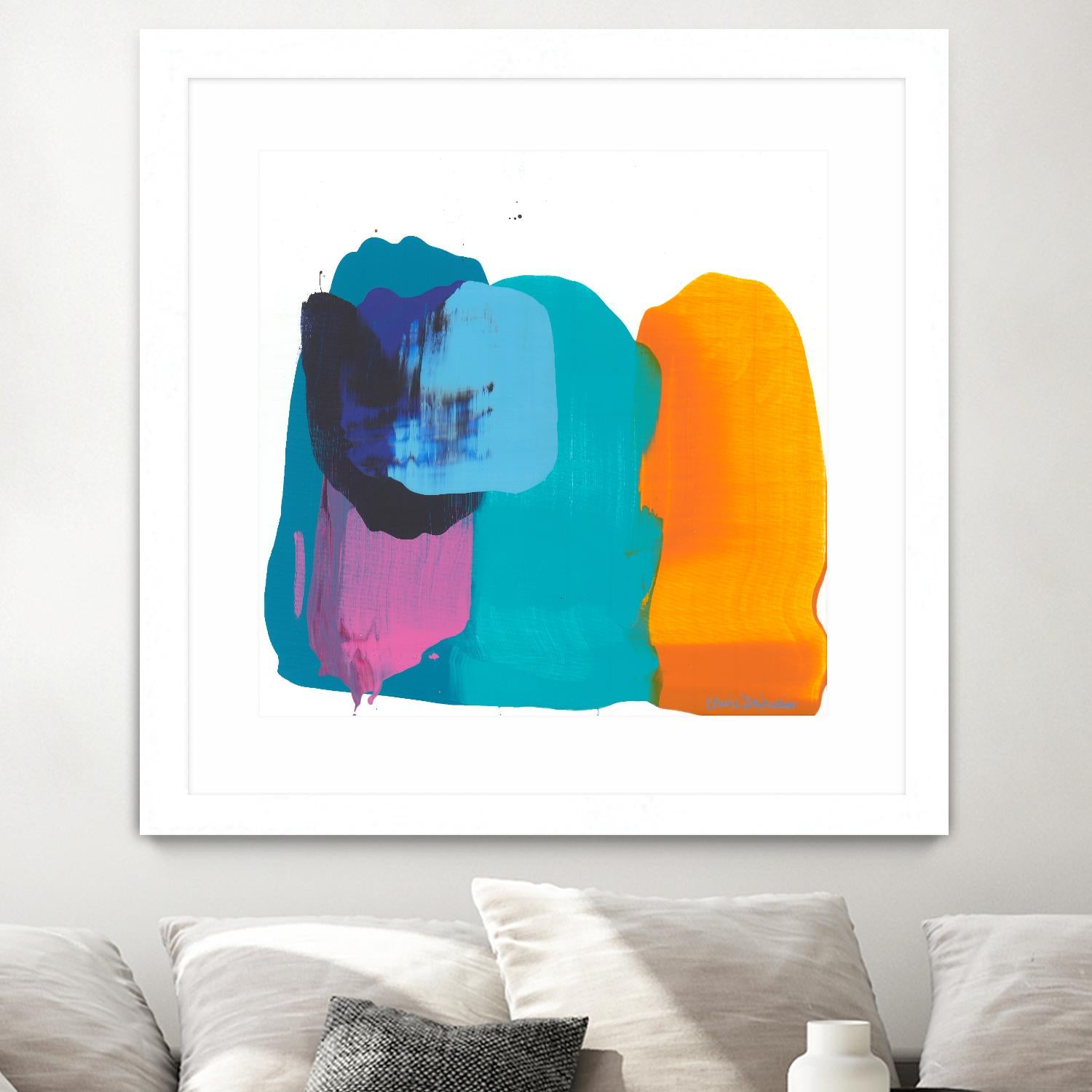 Love 06 by Claire Desjardins on GIANT ART - orange abstract