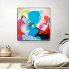 Traveling back in Time by Claire Desjardins on GIANT ART - blue abstract