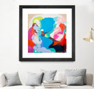 Traveling back in Time by Claire Desjardins on GIANT ART - blue abstract