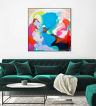 Traveling back in Time by Claire Desjardins on GIANT ART - blue abstract