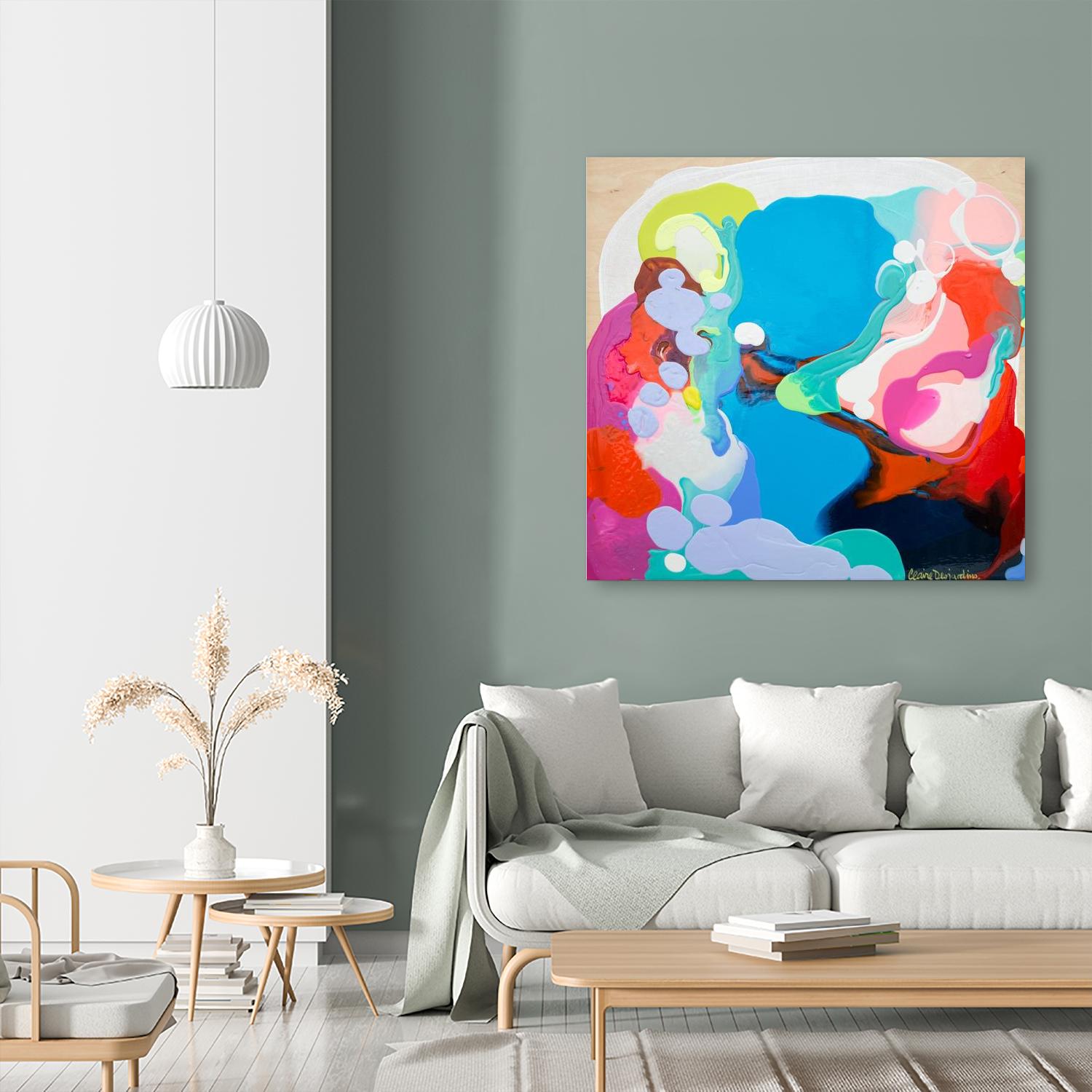 Traveling back in Time by Claire Desjardins on GIANT ART - red abstract canadian