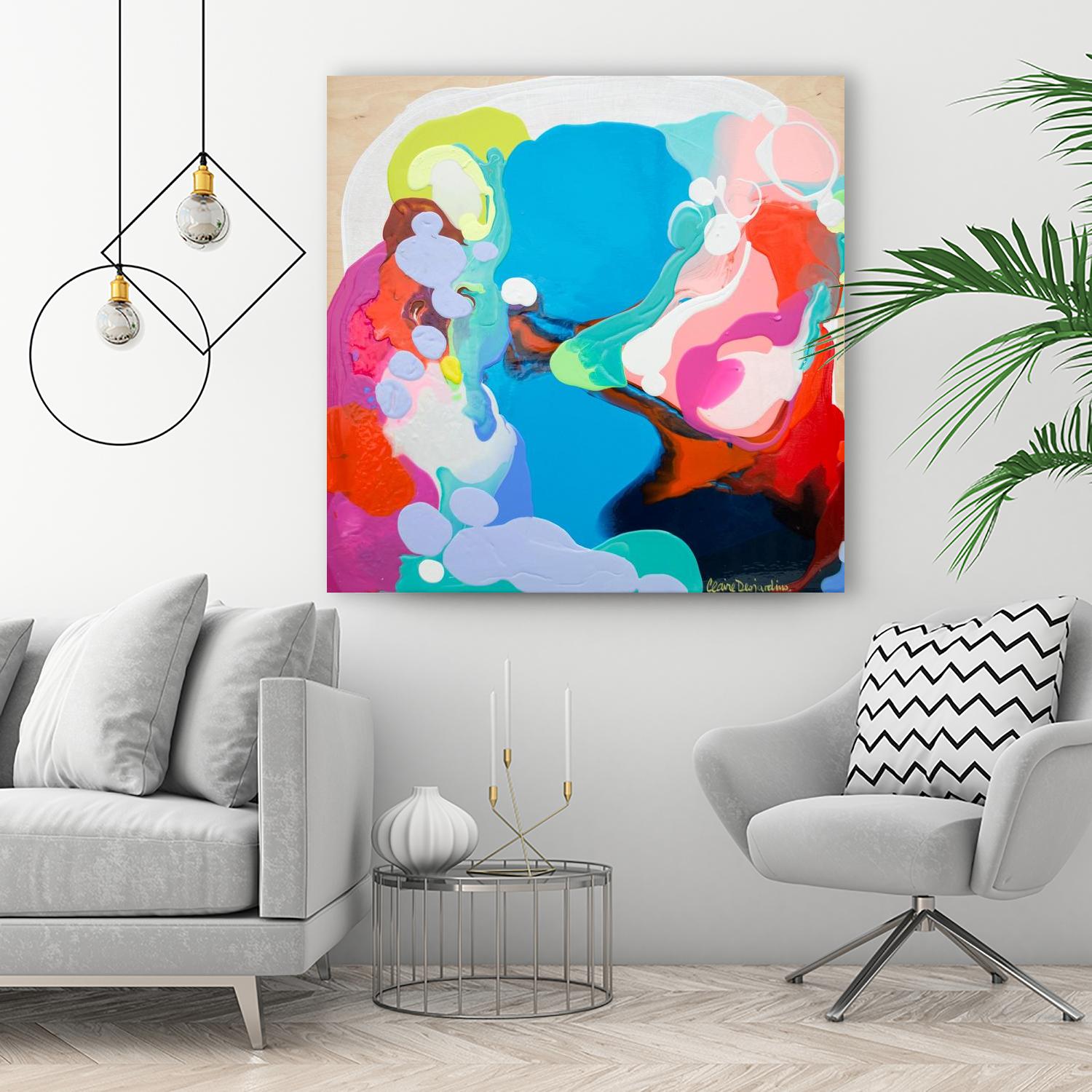 Traveling back in Time by Claire Desjardins on GIANT ART - red abstract canadian