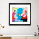 Traveling back in Time by Claire Desjardins on GIANT ART - blue abstract
