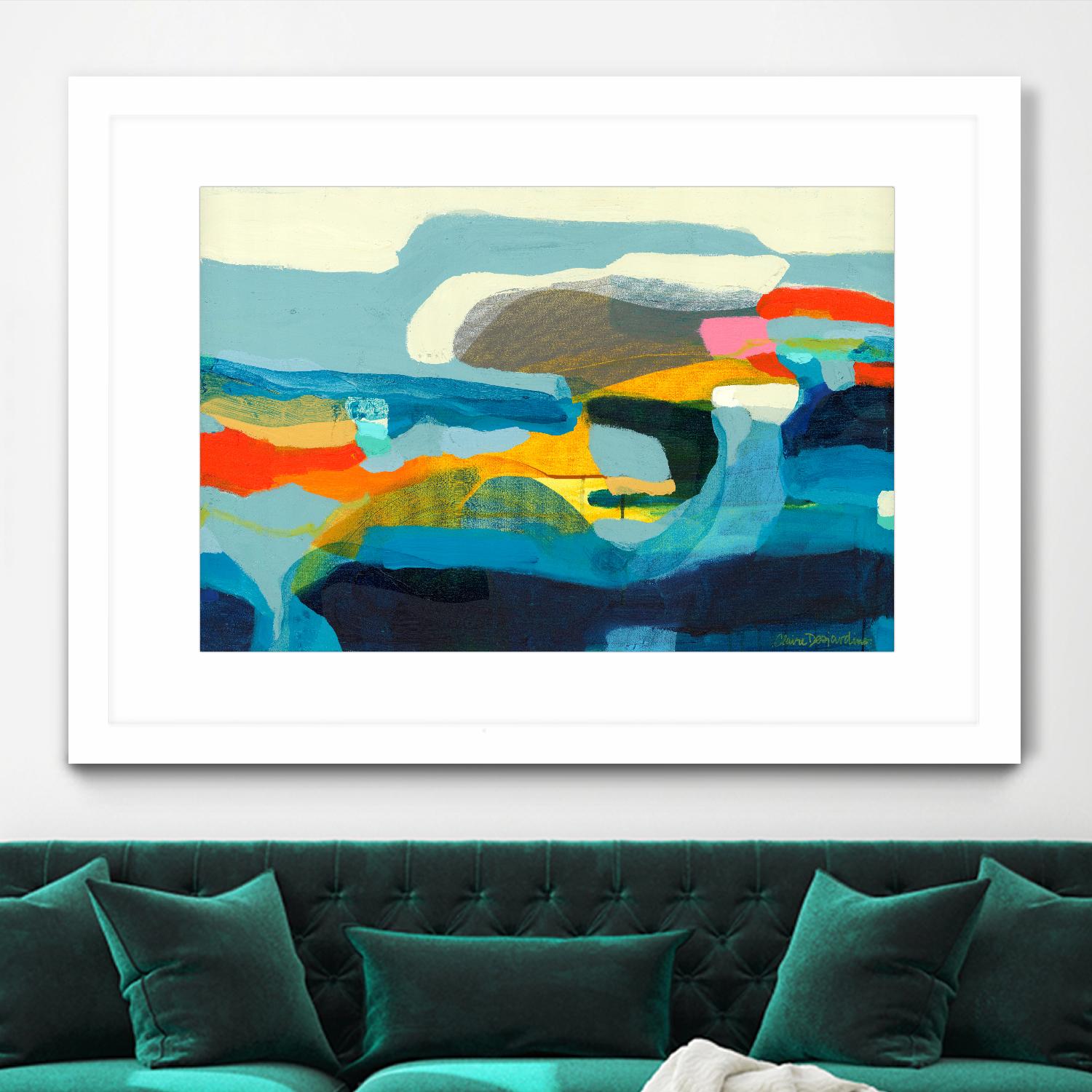 The Ebb and flow of seasons by Claire Desjardins on GIANT ART - red abstract canadian