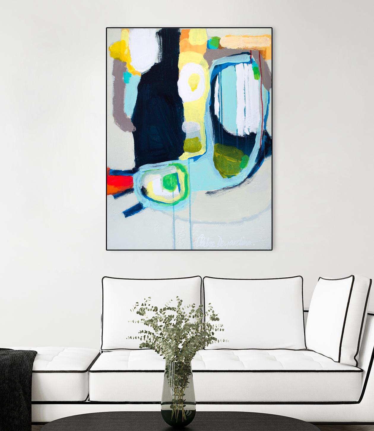 Old Tricks by Claire Desjardins on GIANT ART - yellow abstract