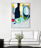 Old Tricks by Claire Desjardins on GIANT ART - yellow abstract