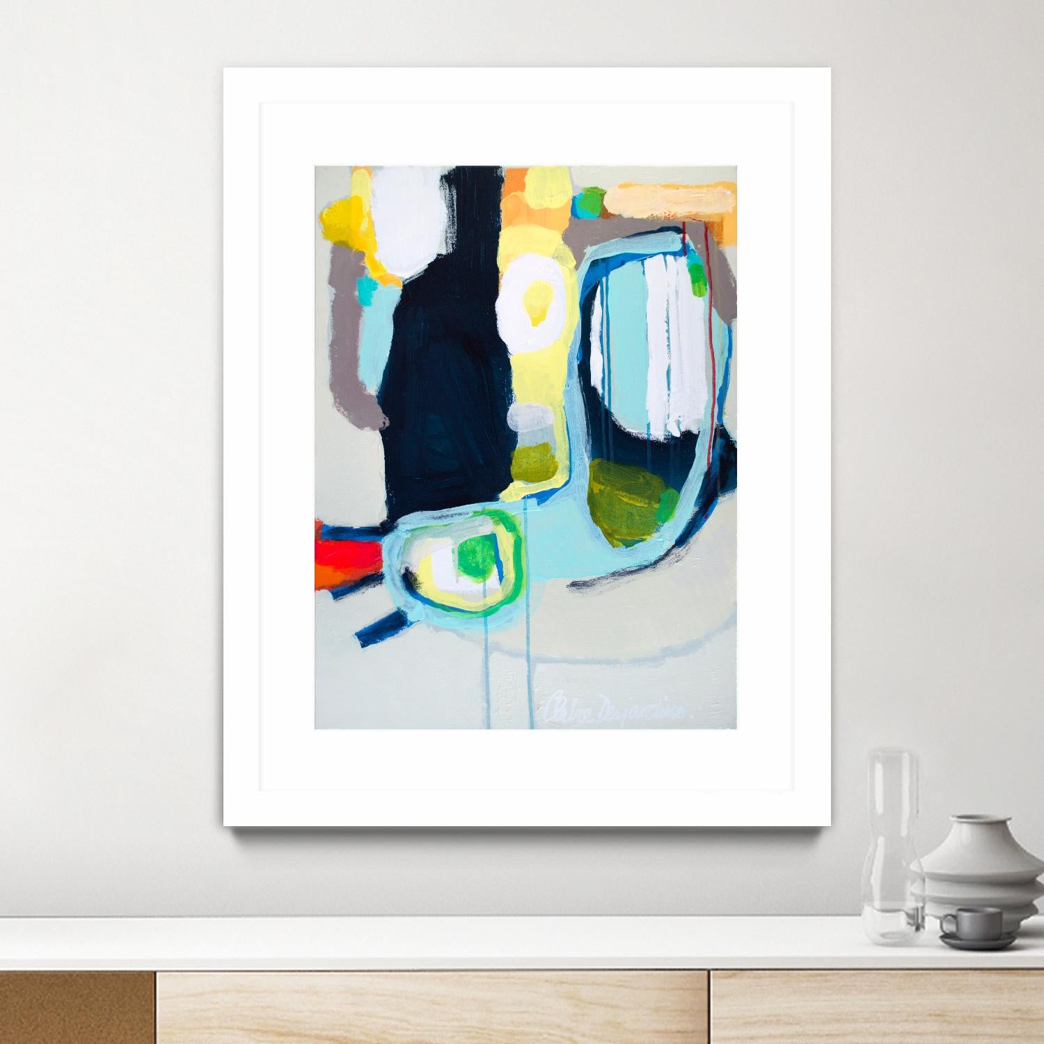 Old Tricks by Claire Desjardins on GIANT ART - yellow abstract