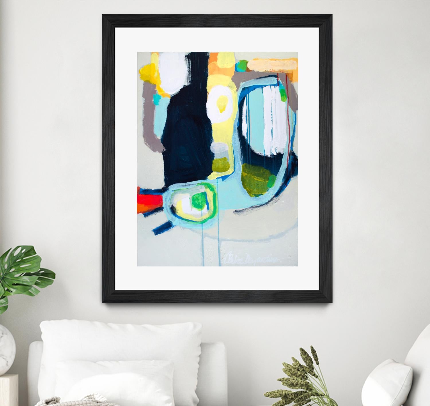 Old Tricks by Claire Desjardins on GIANT ART - yellow abstract