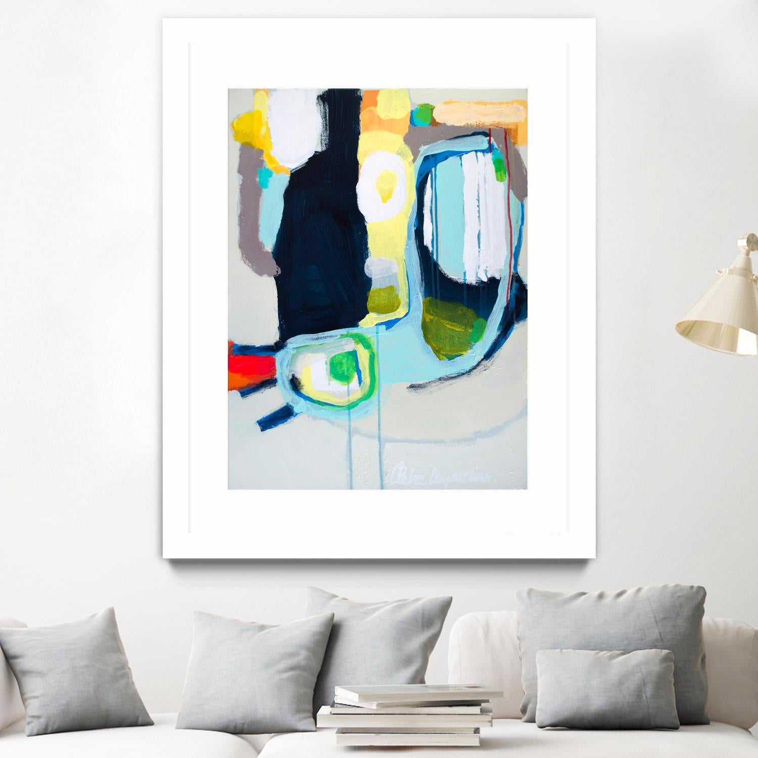 Old Tricks by Claire Desjardins on GIANT ART - yellow abstract