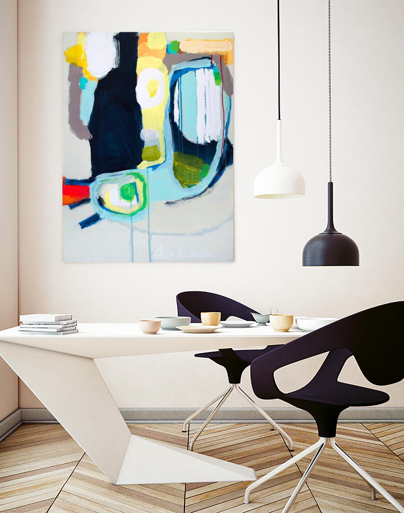 Old Tricks by Claire Desjardins on GIANT ART - yellow abstract