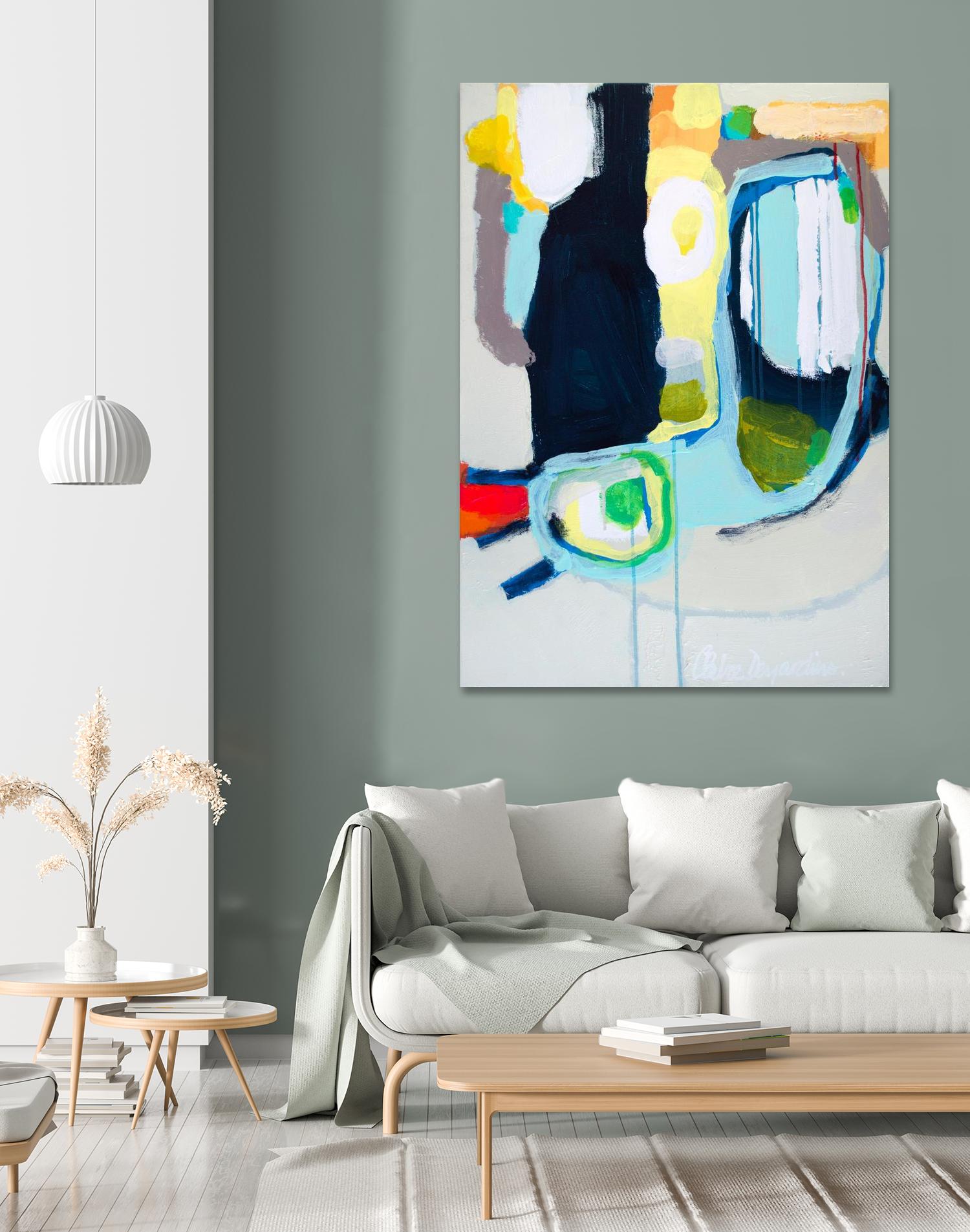 Old Tricks by Claire Desjardins on GIANT ART - yellow abstract
