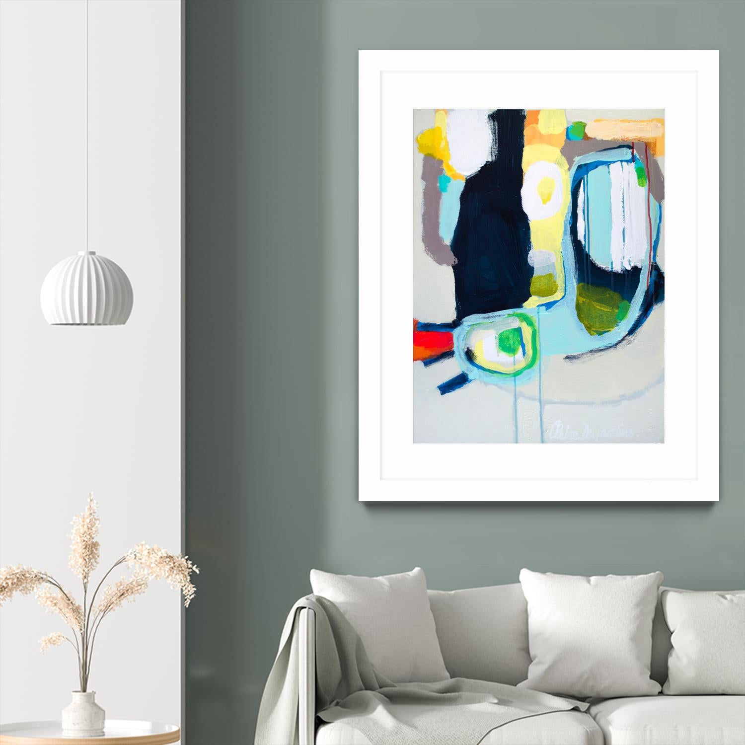 Old Tricks by Claire Desjardins on GIANT ART - yellow abstract