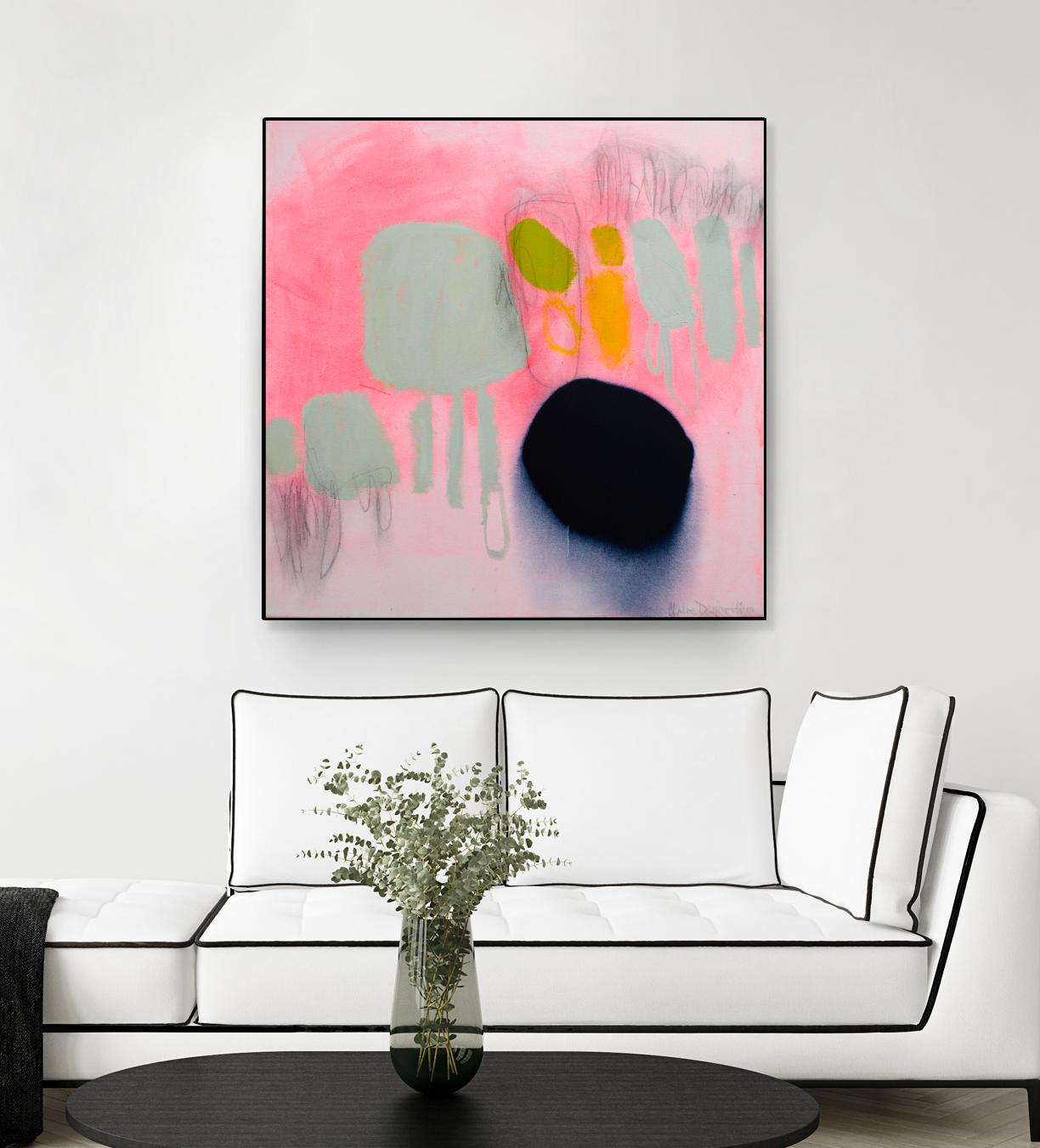 My safe and sound by Claire Desjardins on GIANT ART - pink abstract