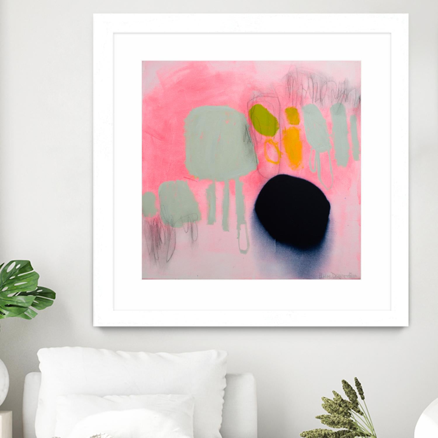 My safe and sound by Claire Desjardins on GIANT ART - pink abstract