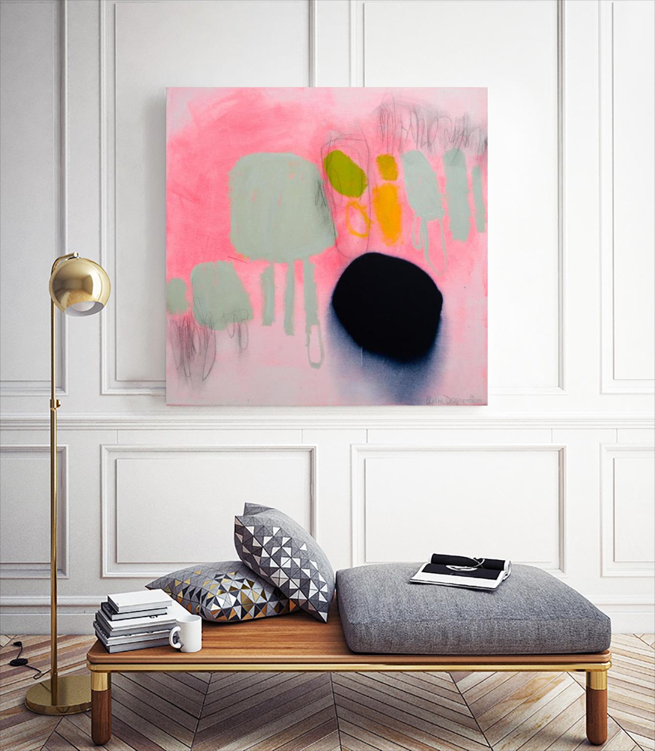My safe and sound by Claire Desjardins on GIANT ART - pink abstract canadian