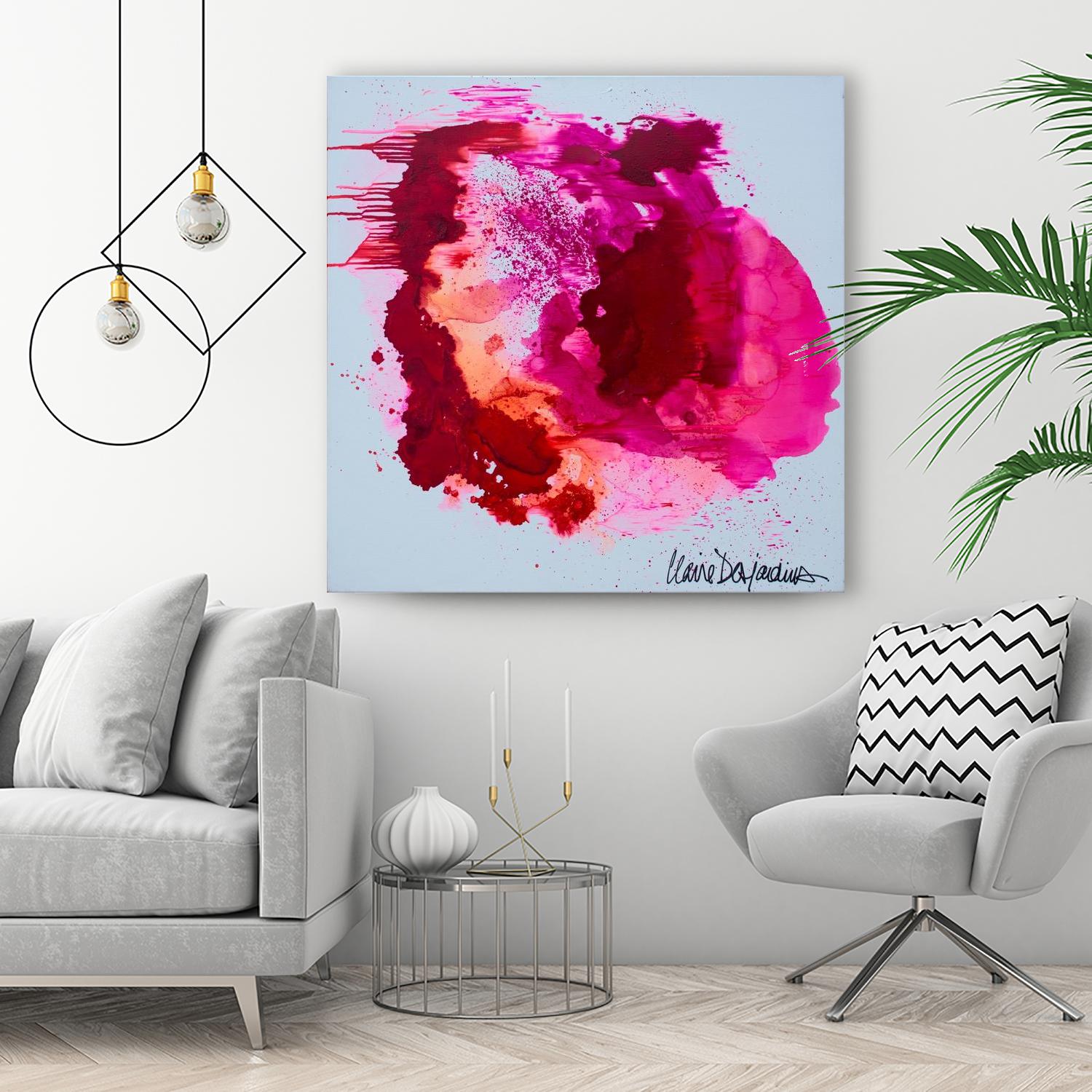 Stop A While by Claire Desjardins on GIANT ART - orange abstract canadian